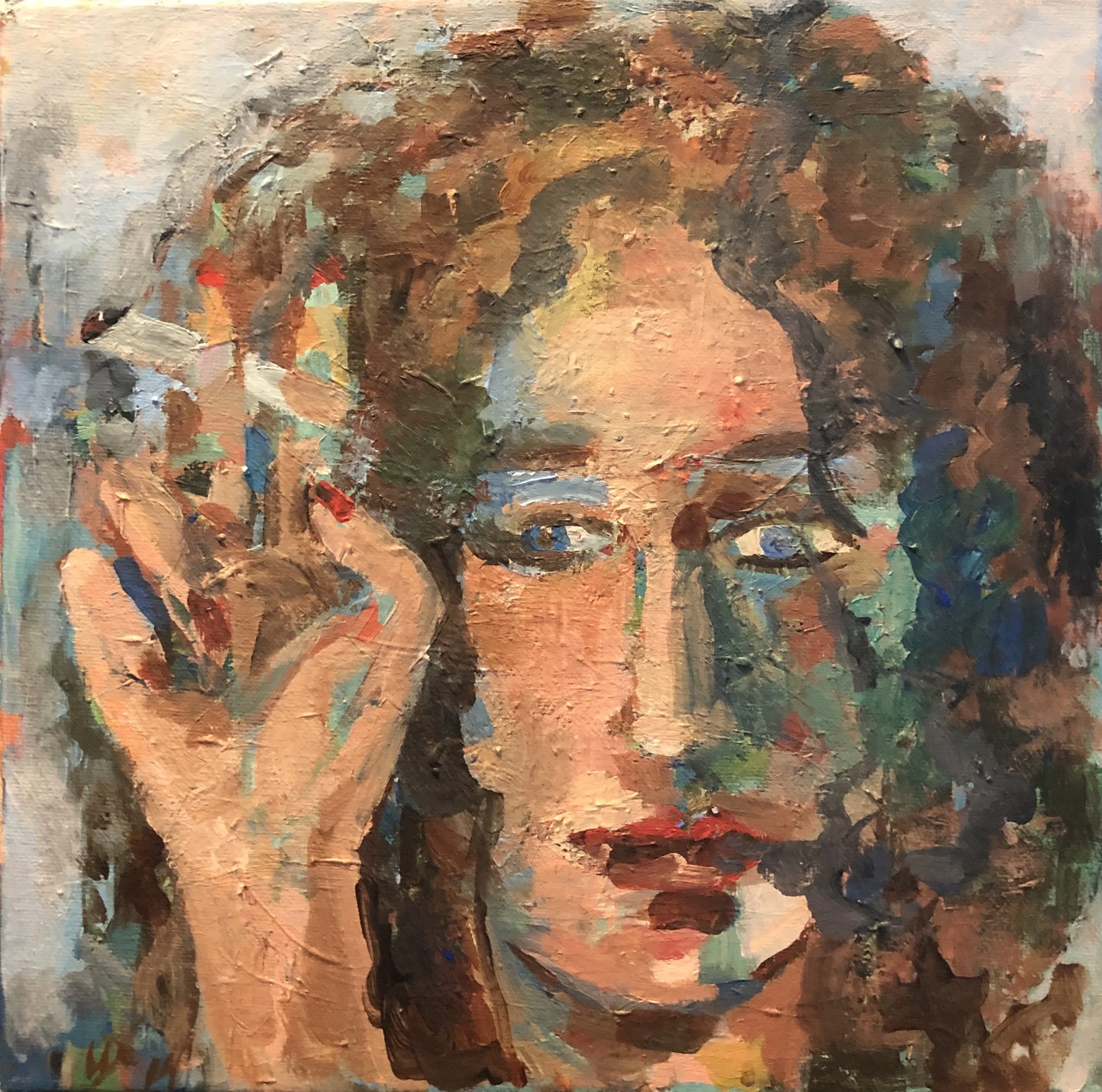 She smokes