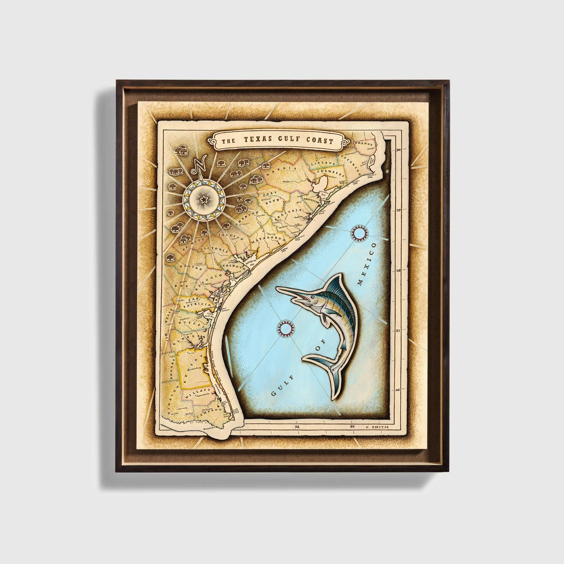 Texas Gulf Coast Map