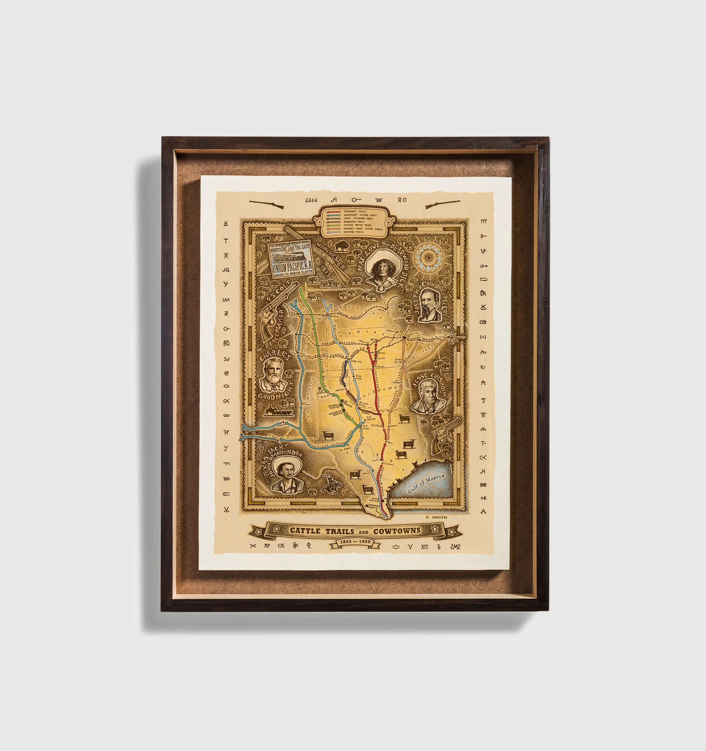 Cattletrails & Cowtowns Map