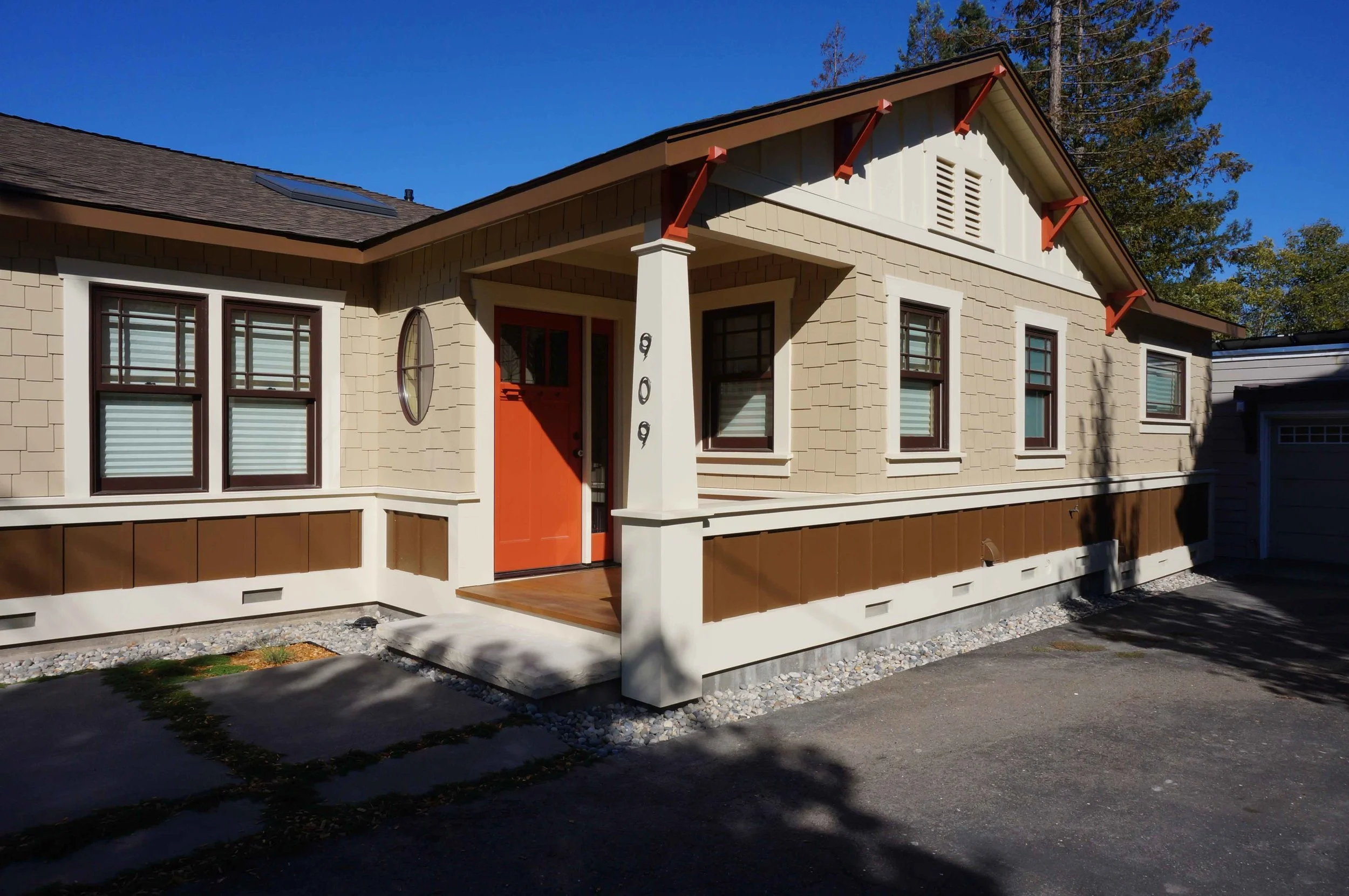 All of this siding is made from cement even the shingles!