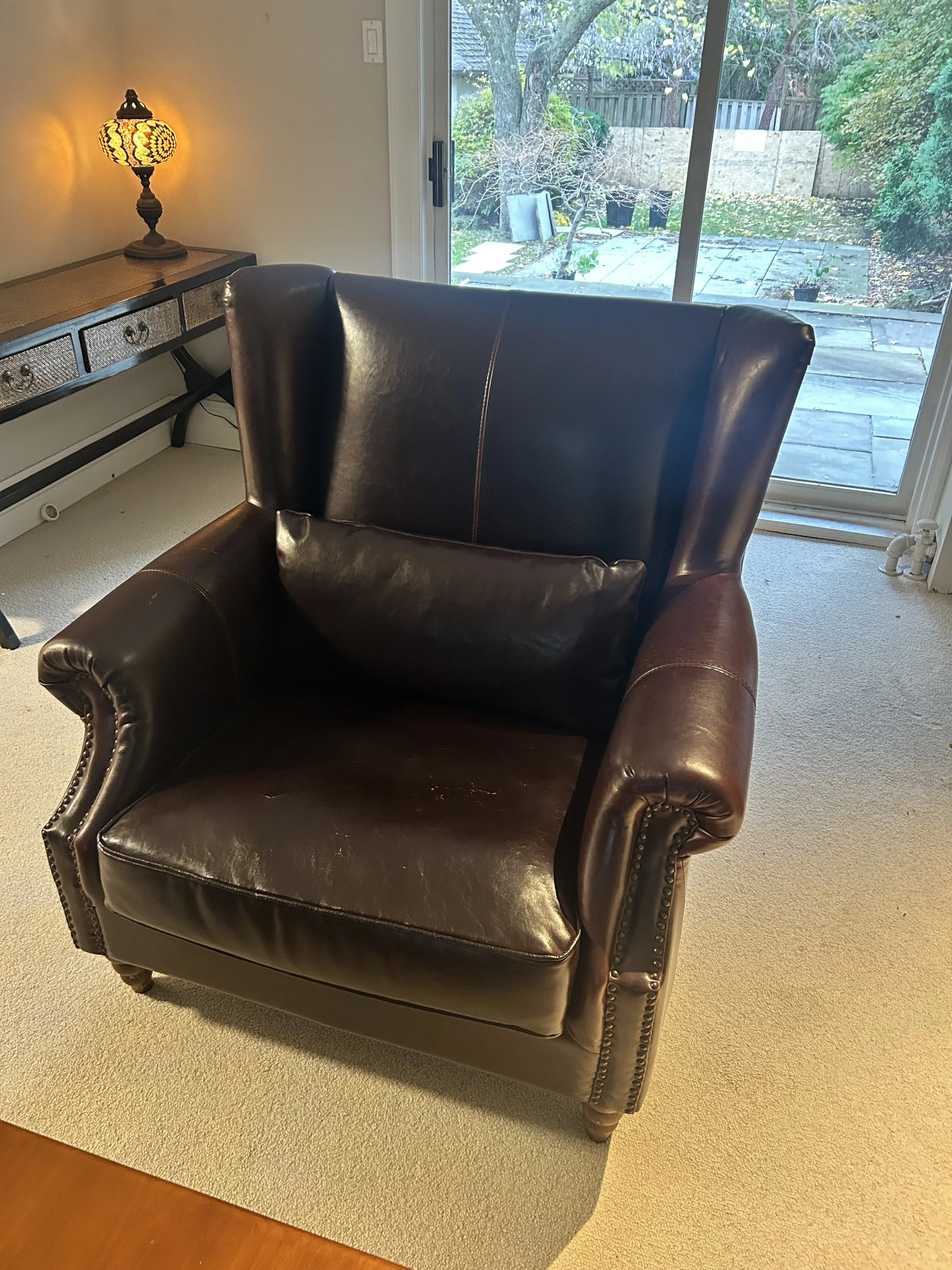 Brown Sofa &amp; Arm Chair $350