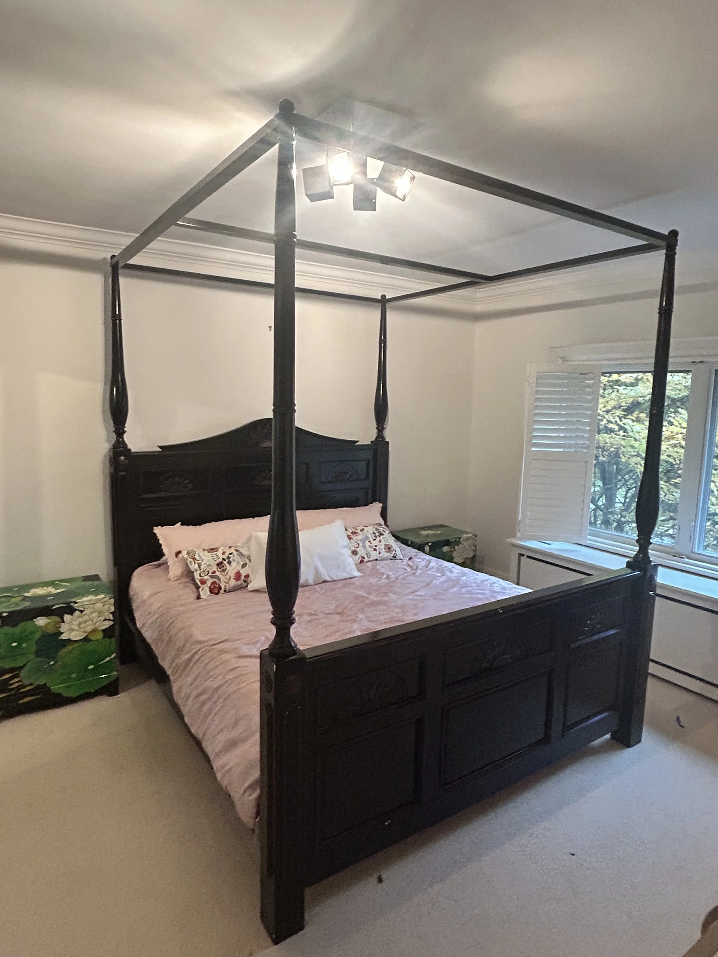 Queen Poster Bed $250