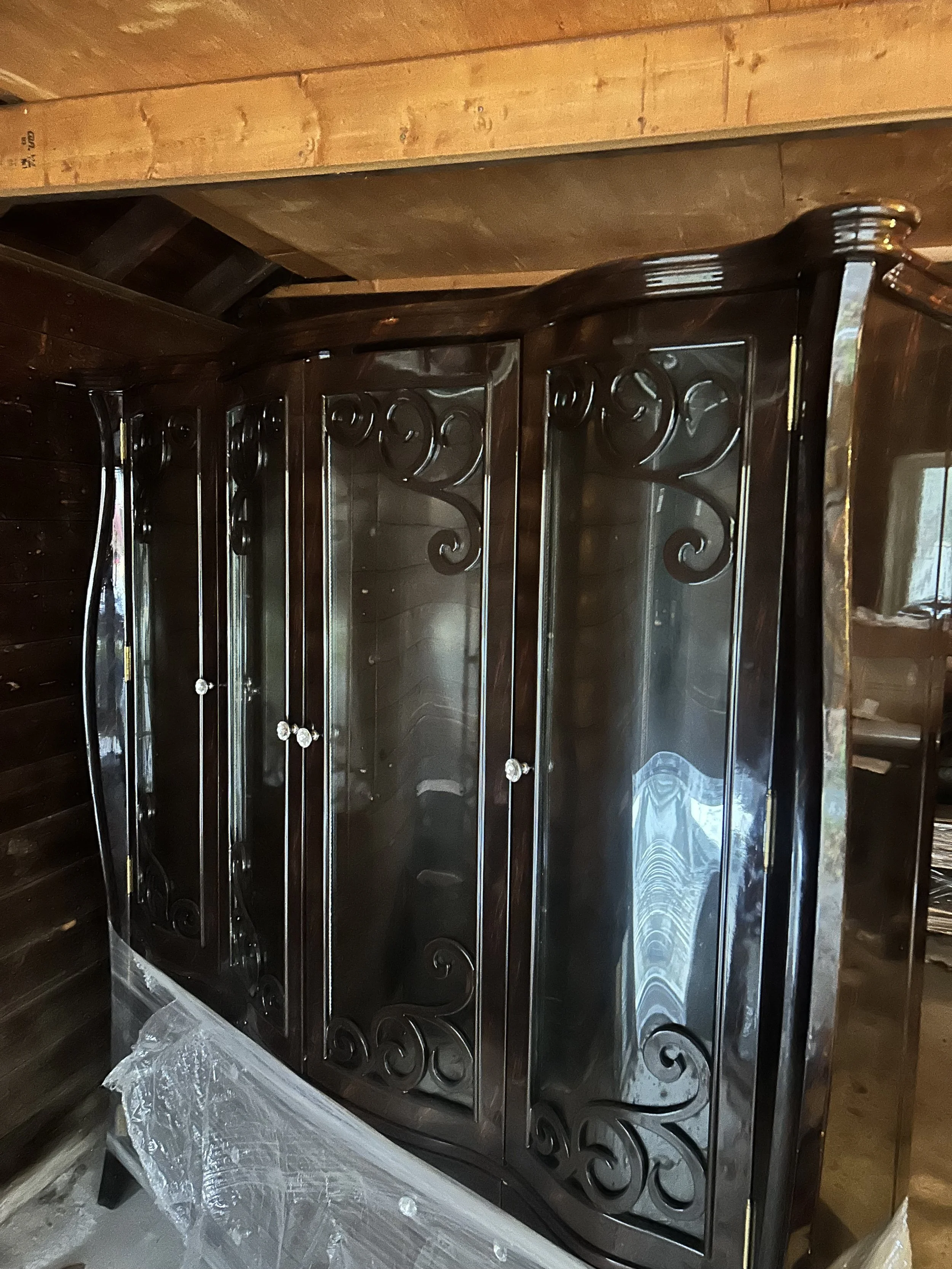 Large Glass Door Buffet $250