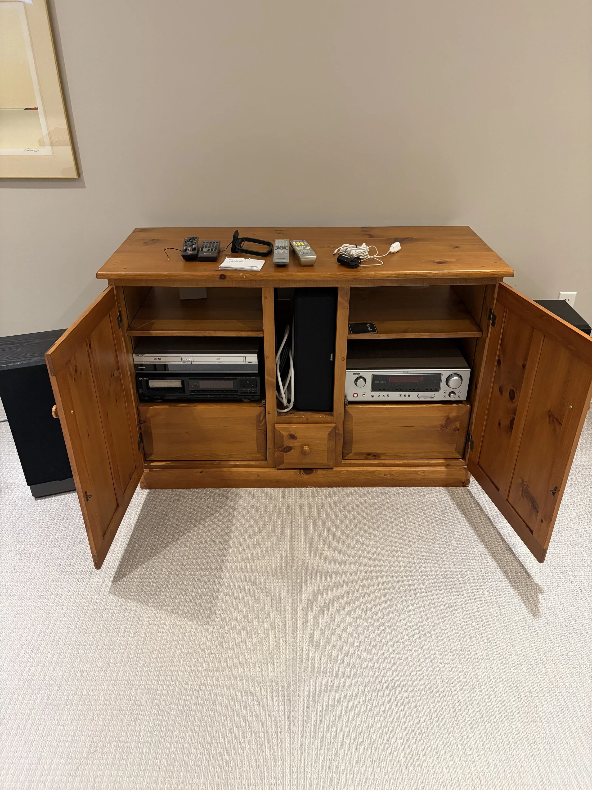 Pine Cabinet $95