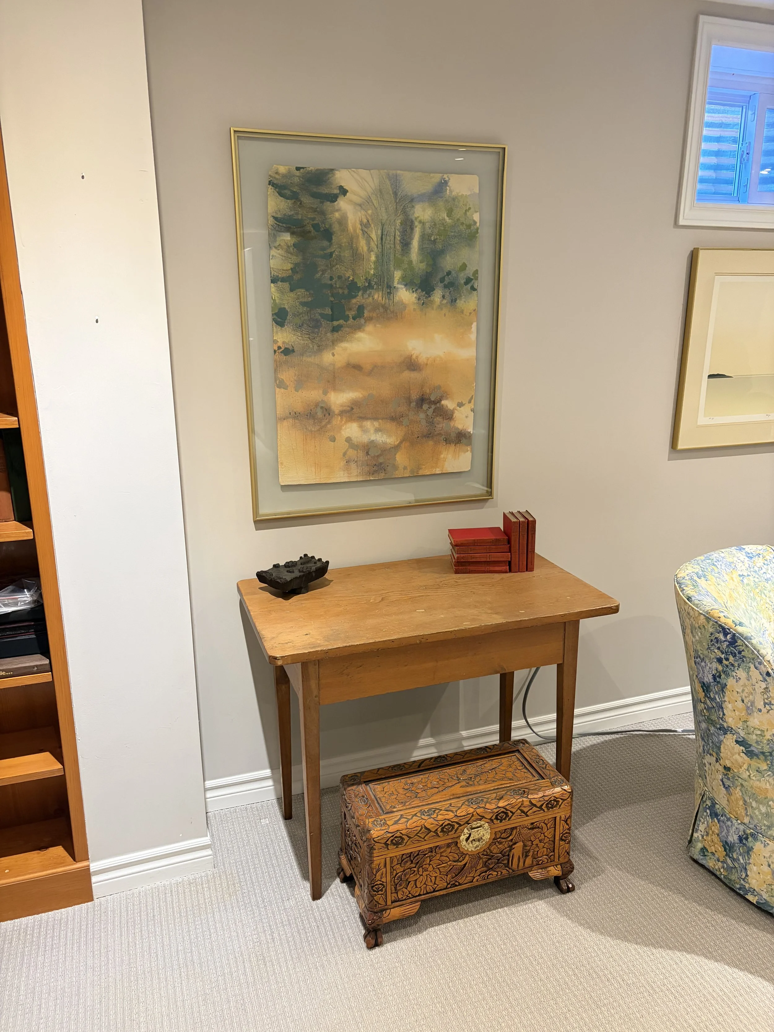 Pine Accent Table $65