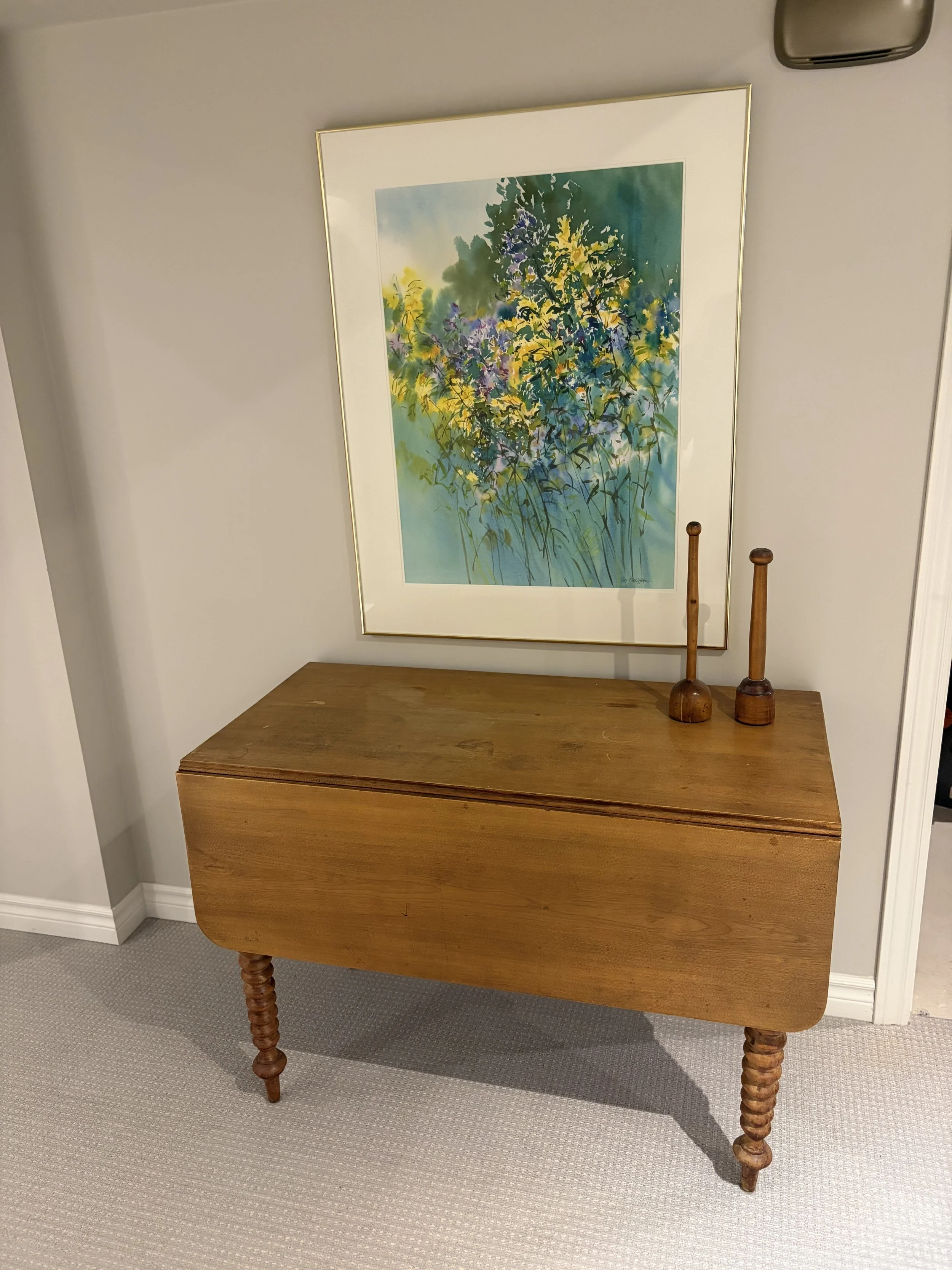 Pine Drop Leaf Table $75