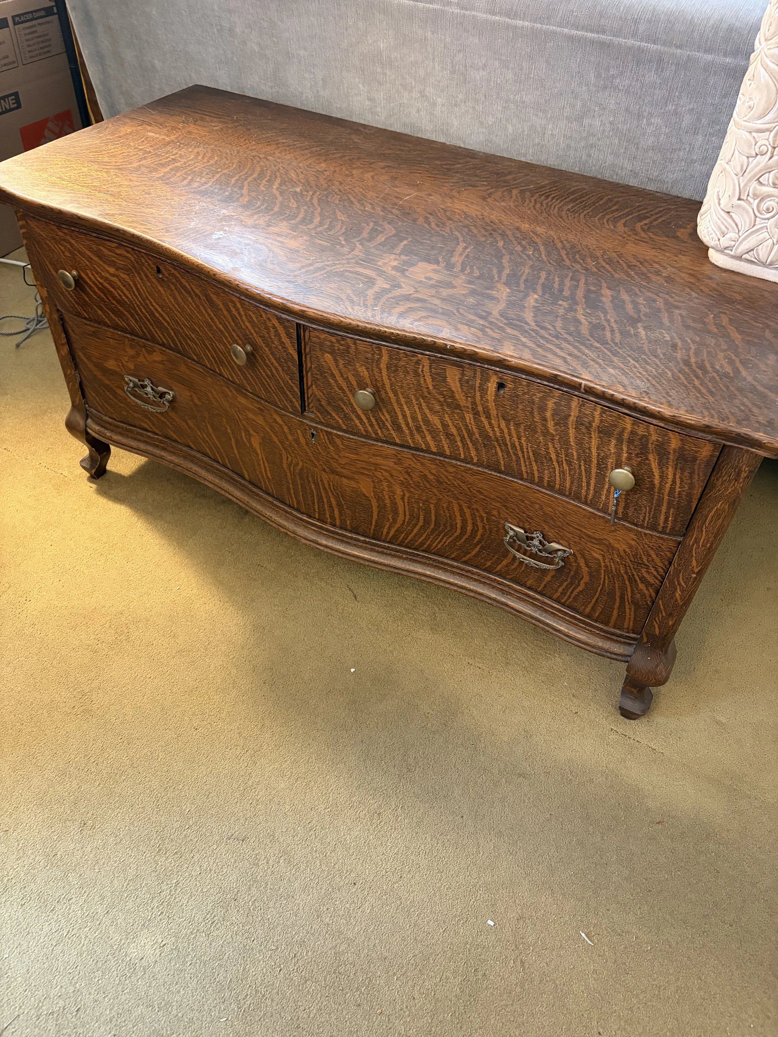 Antique Solid Wood Dresser