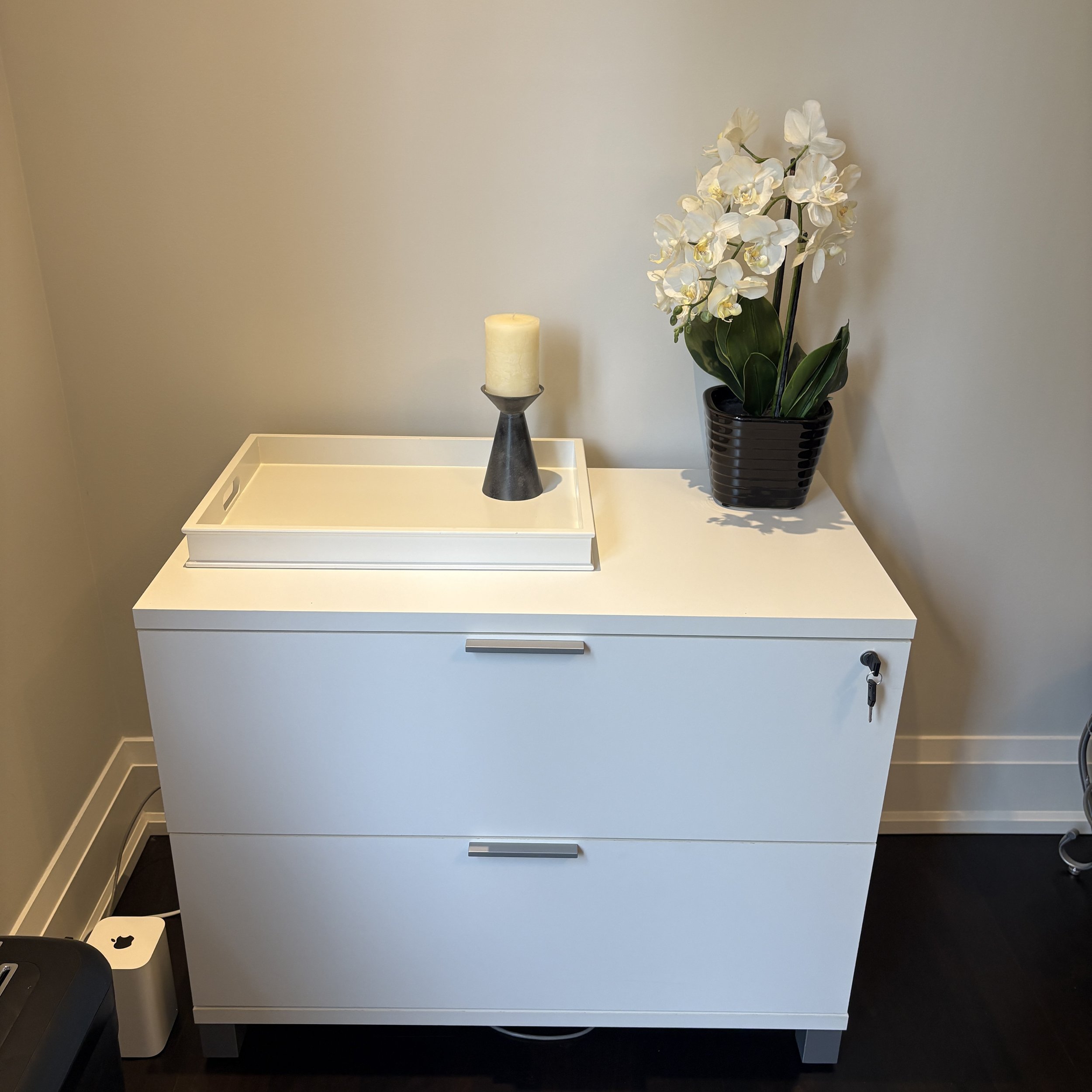 White Filing Cabinet
