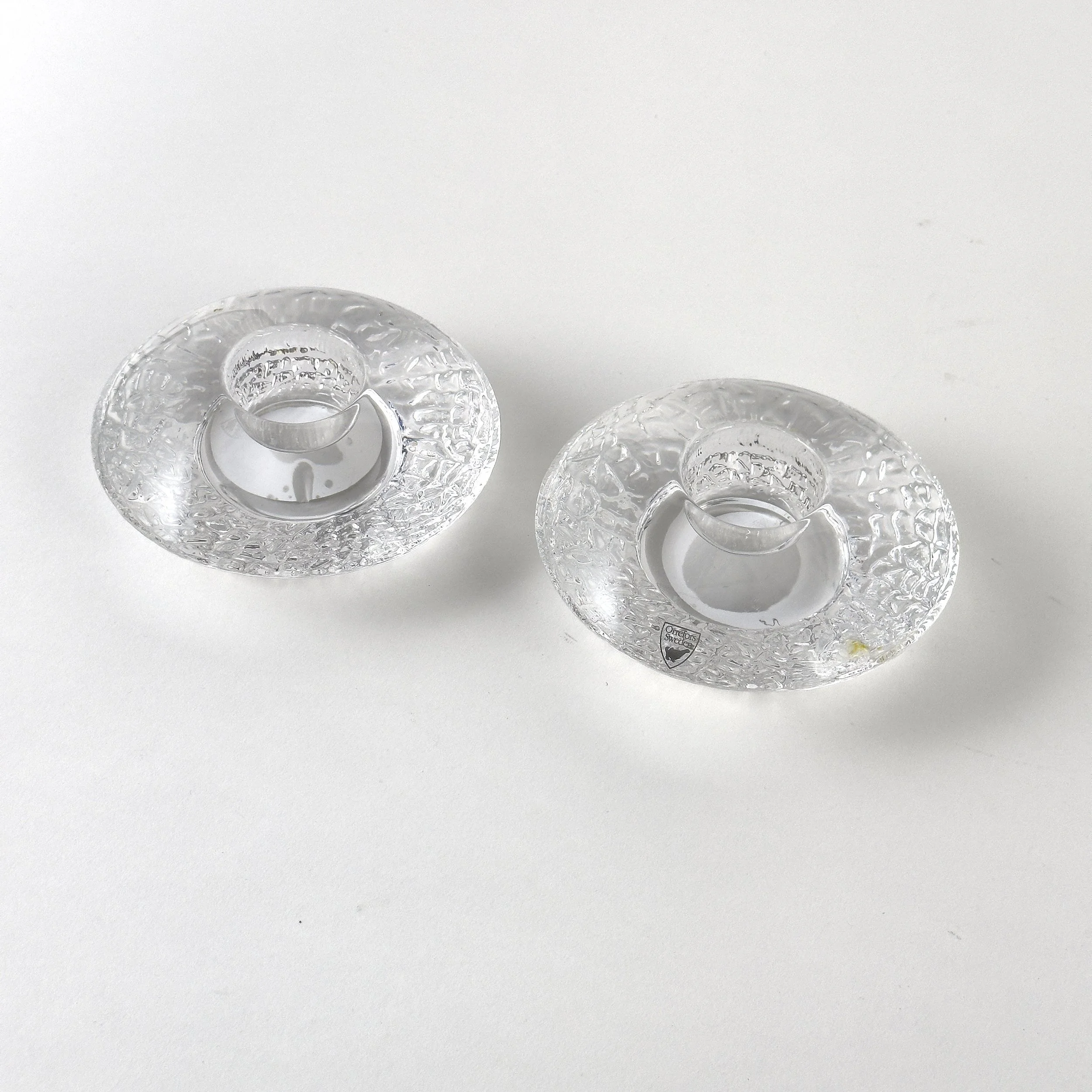 Pair of Orrefors Votives