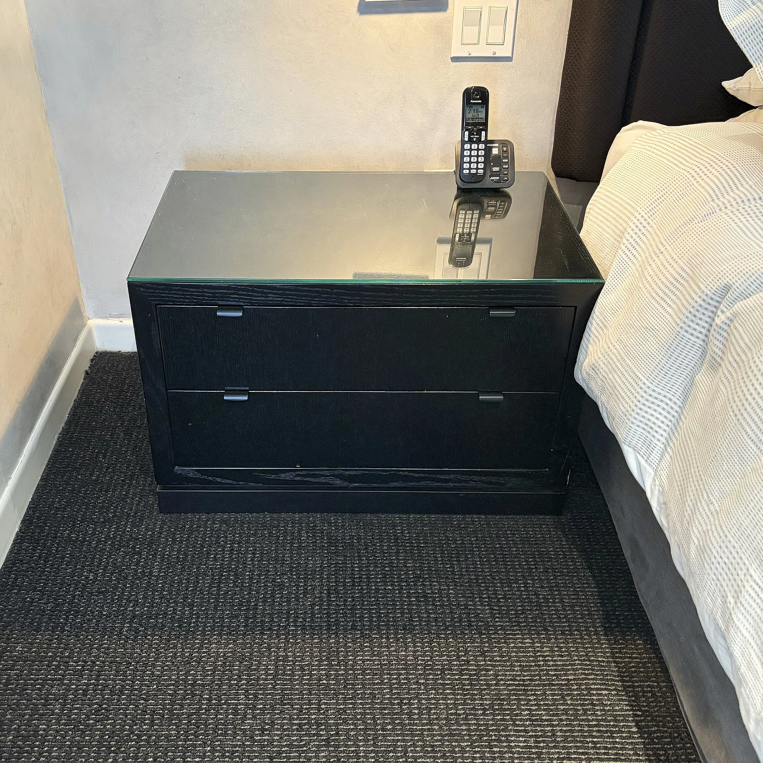 Pair of Black Night Tables