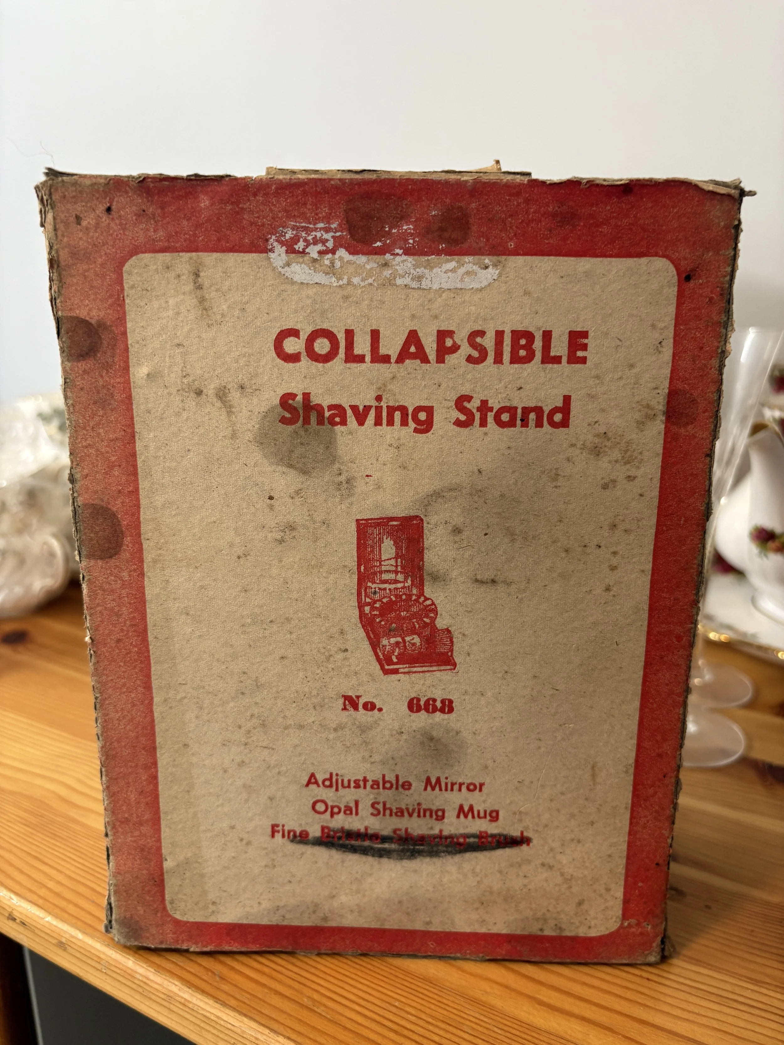 Vintage Collapsible Shaving Stand