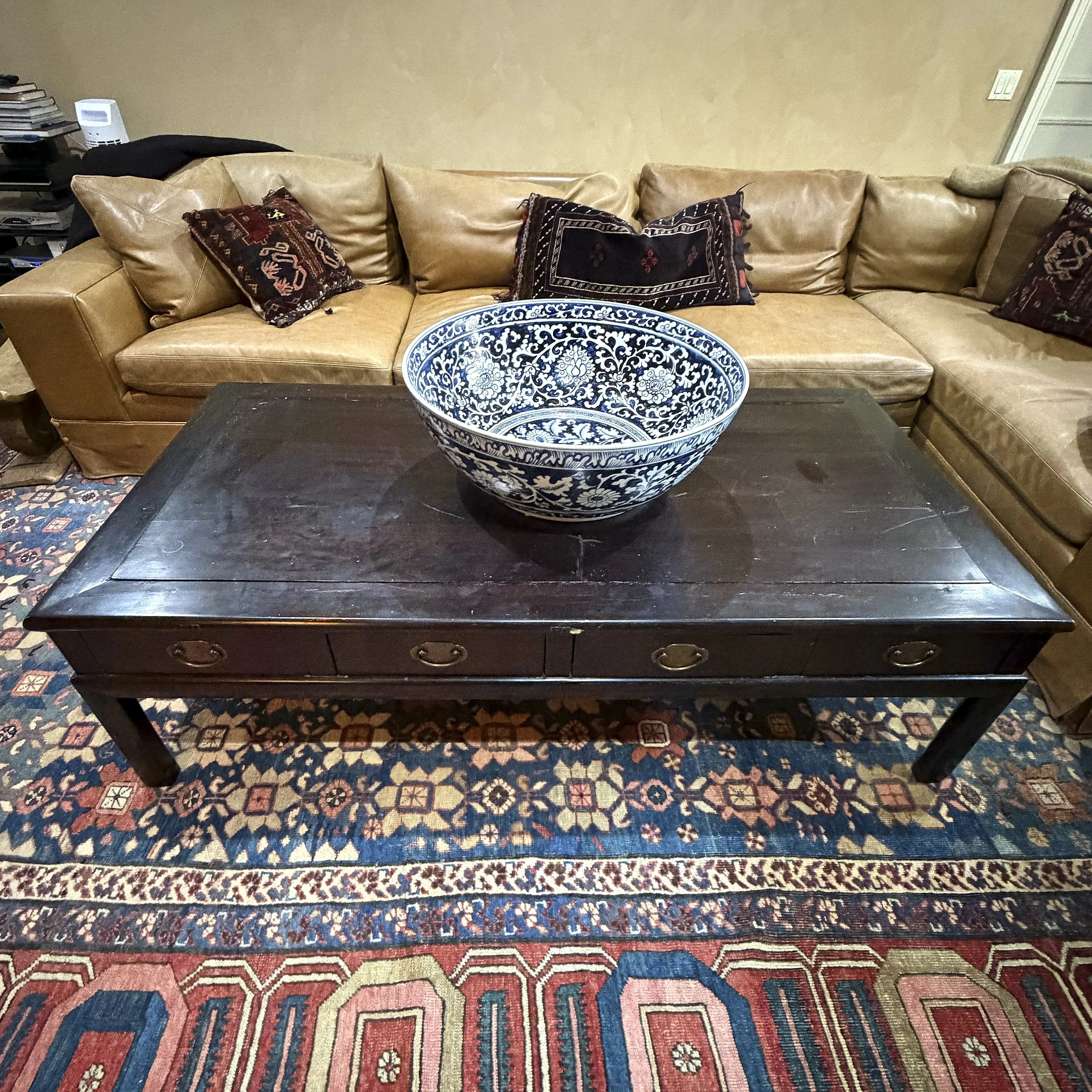 Black Wood Indonesian /Oriental Coffee Table