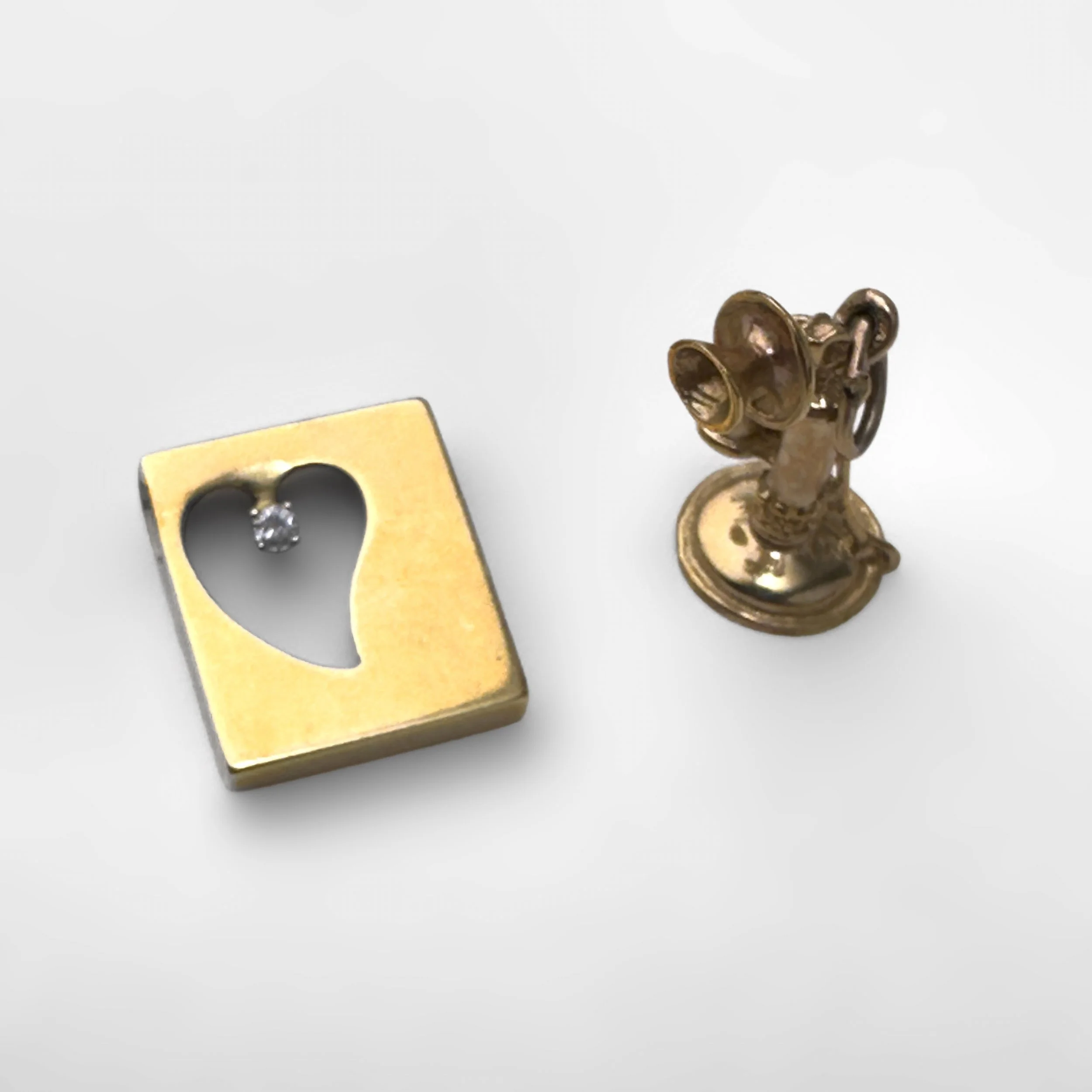 Pair of Small Gold Pendants