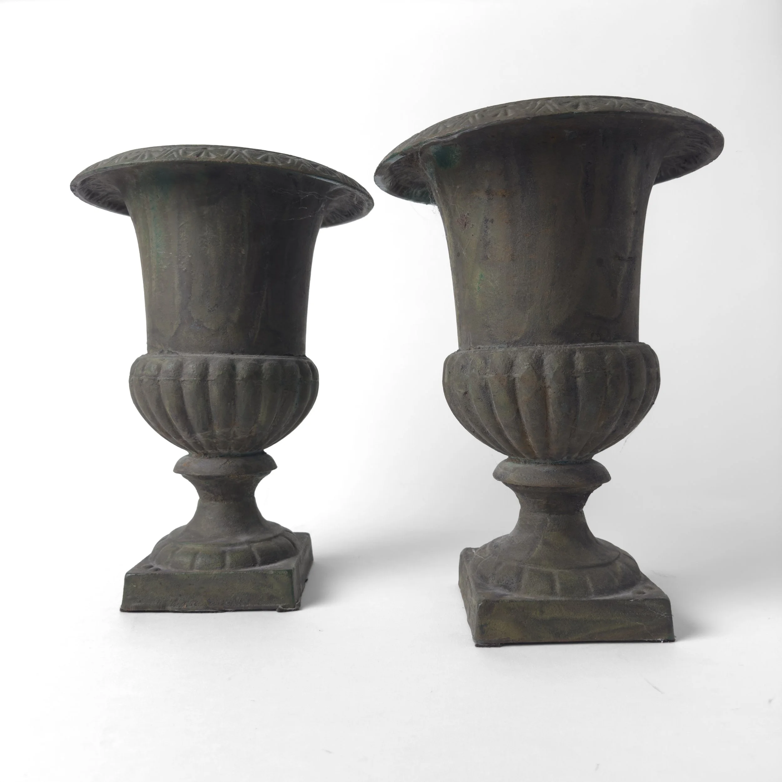 Cast Iron Black Urns