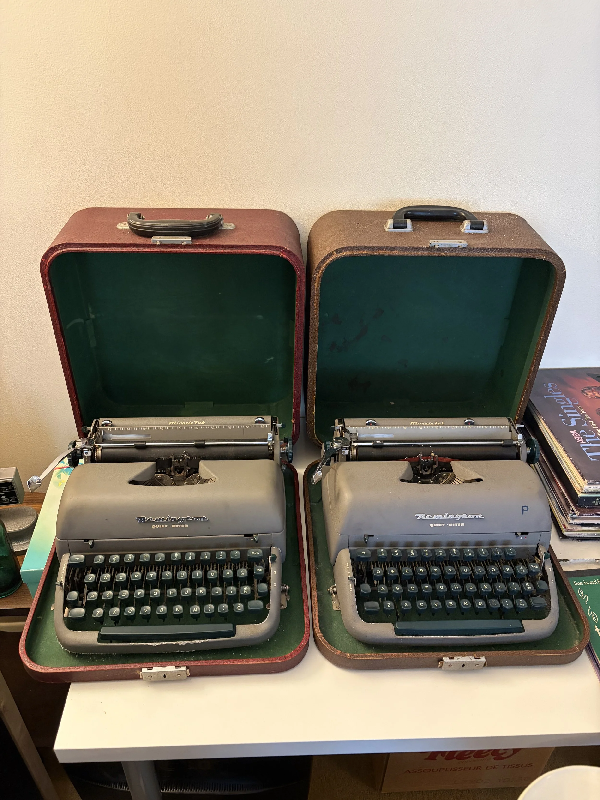 Pair of Vintage Remington Quiet-Riter Typewriters