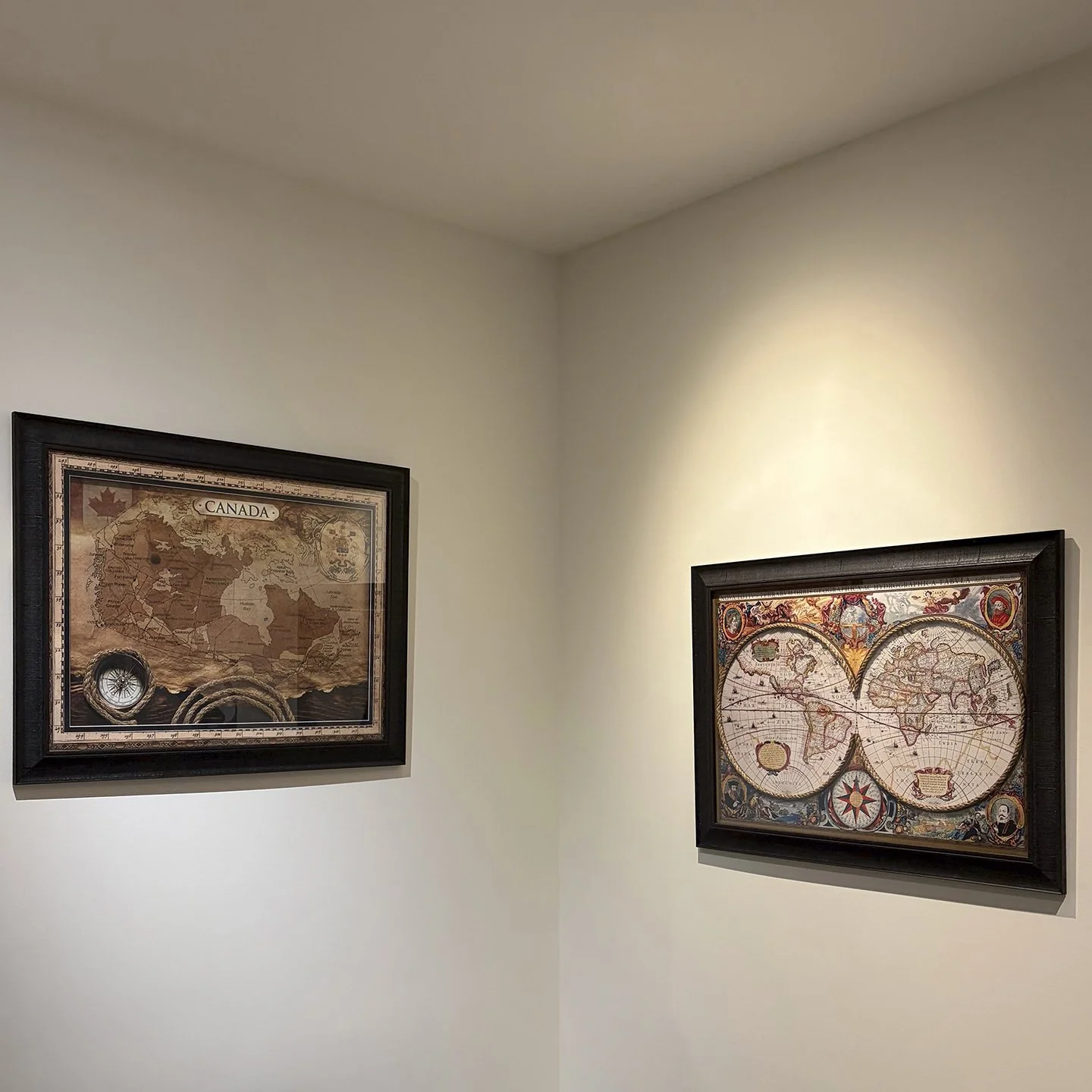 Pair of Map Pictures