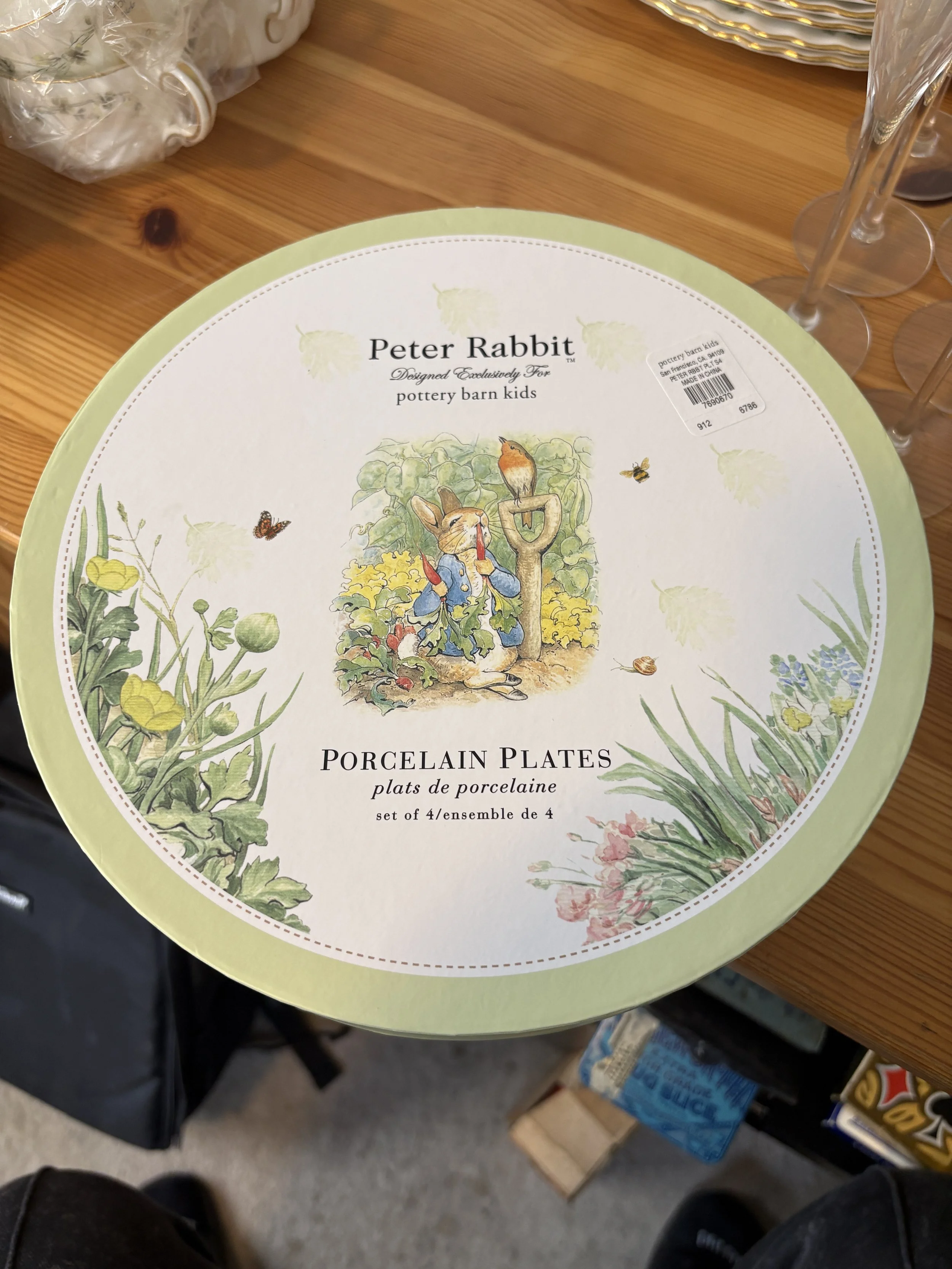 Peter Rabbit Porcelain Plate Set