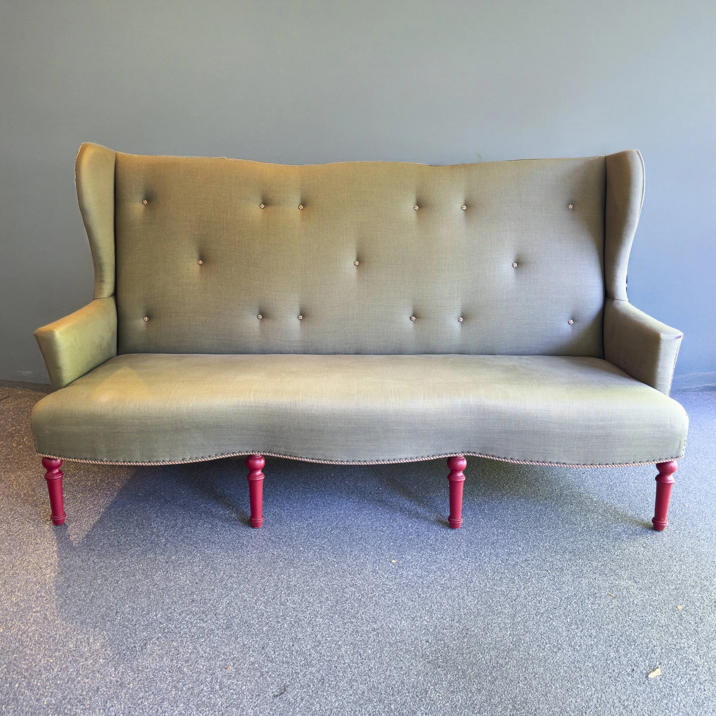 Custom High Back Bench