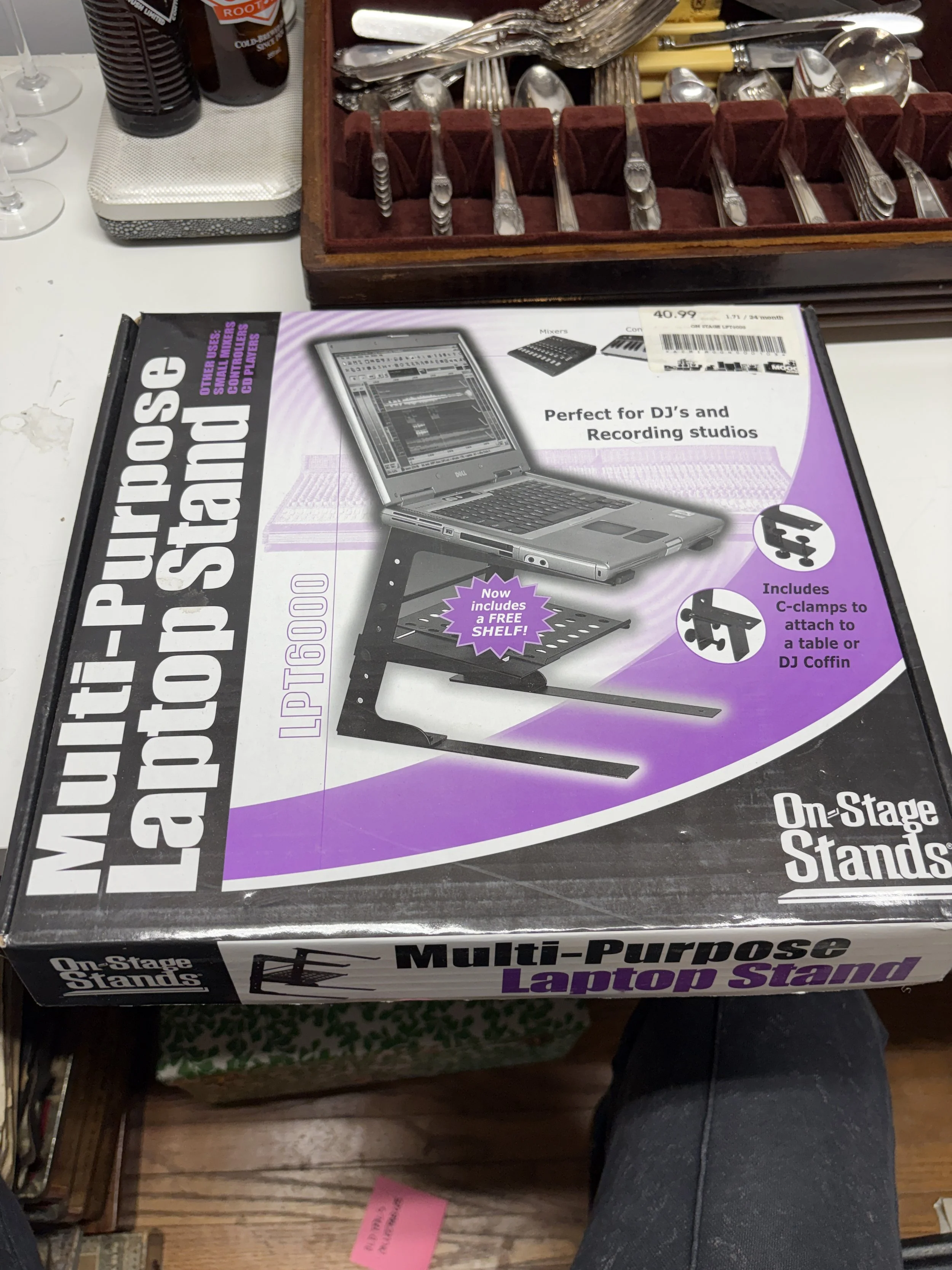 Multi-Purpose Laptop Stand for DJs and Studios