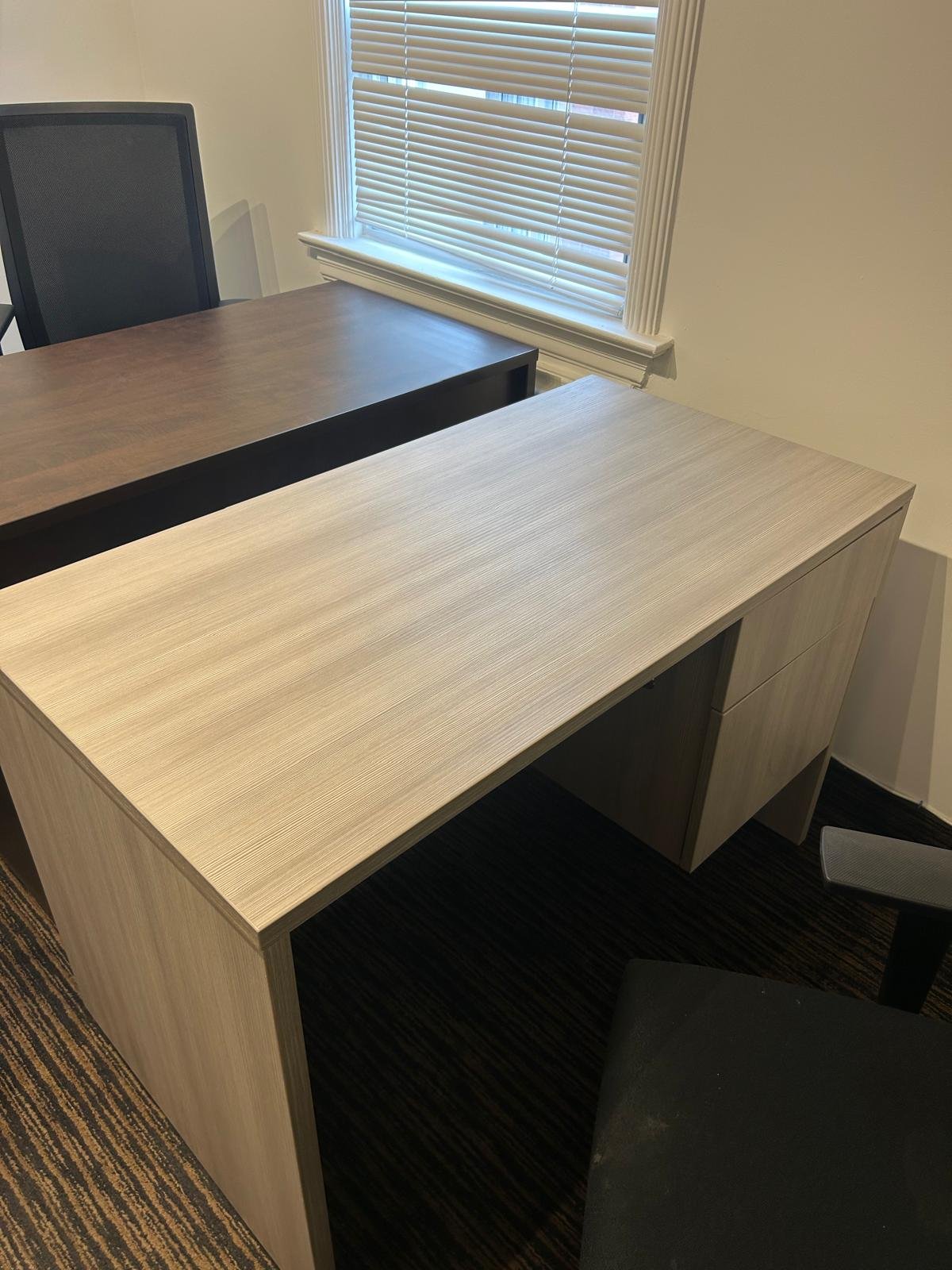 Greyish Desk Measures: 45” L x 2ft W x 29” H