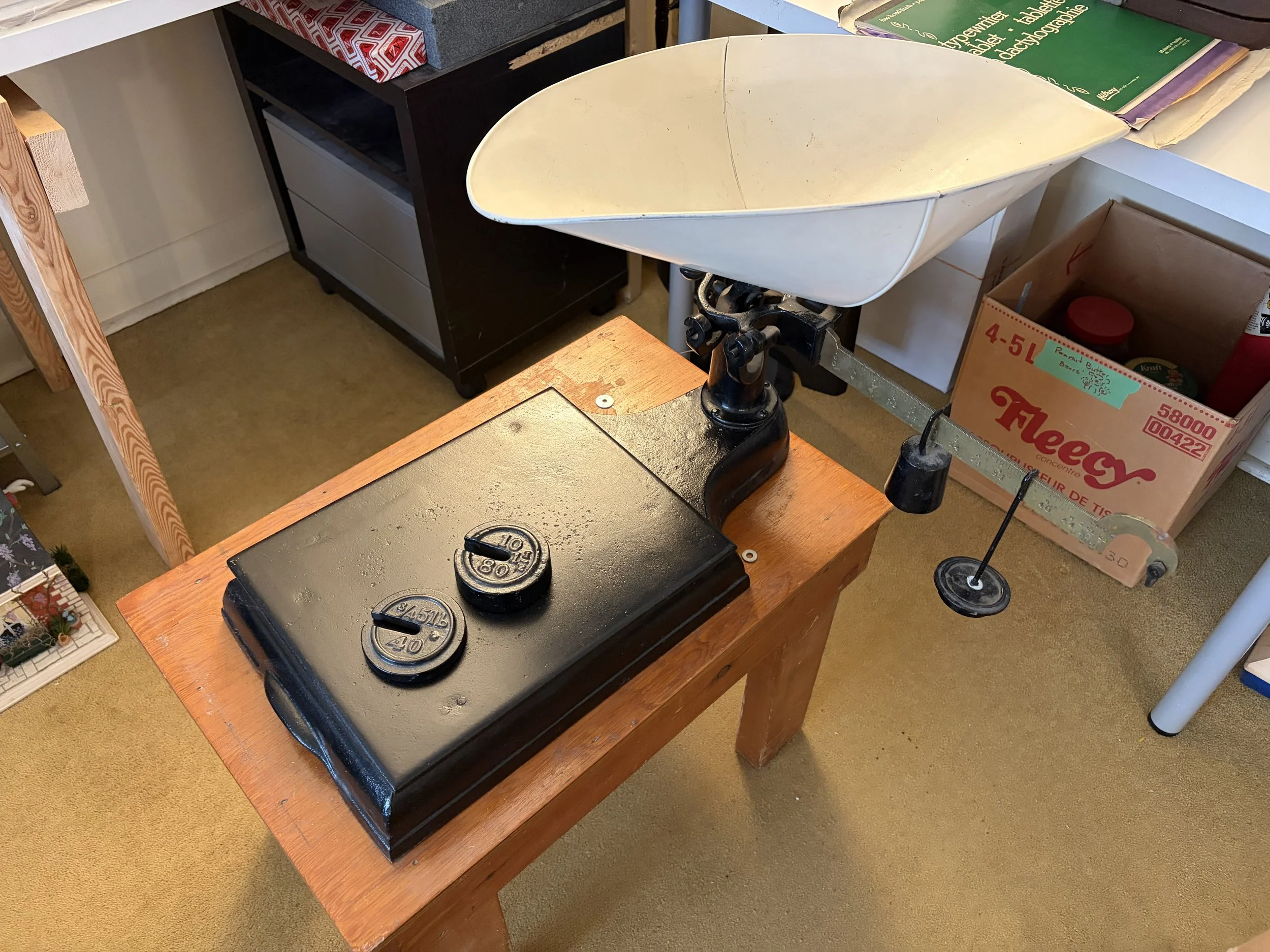 Antique Balance Beam Kitchen Scale