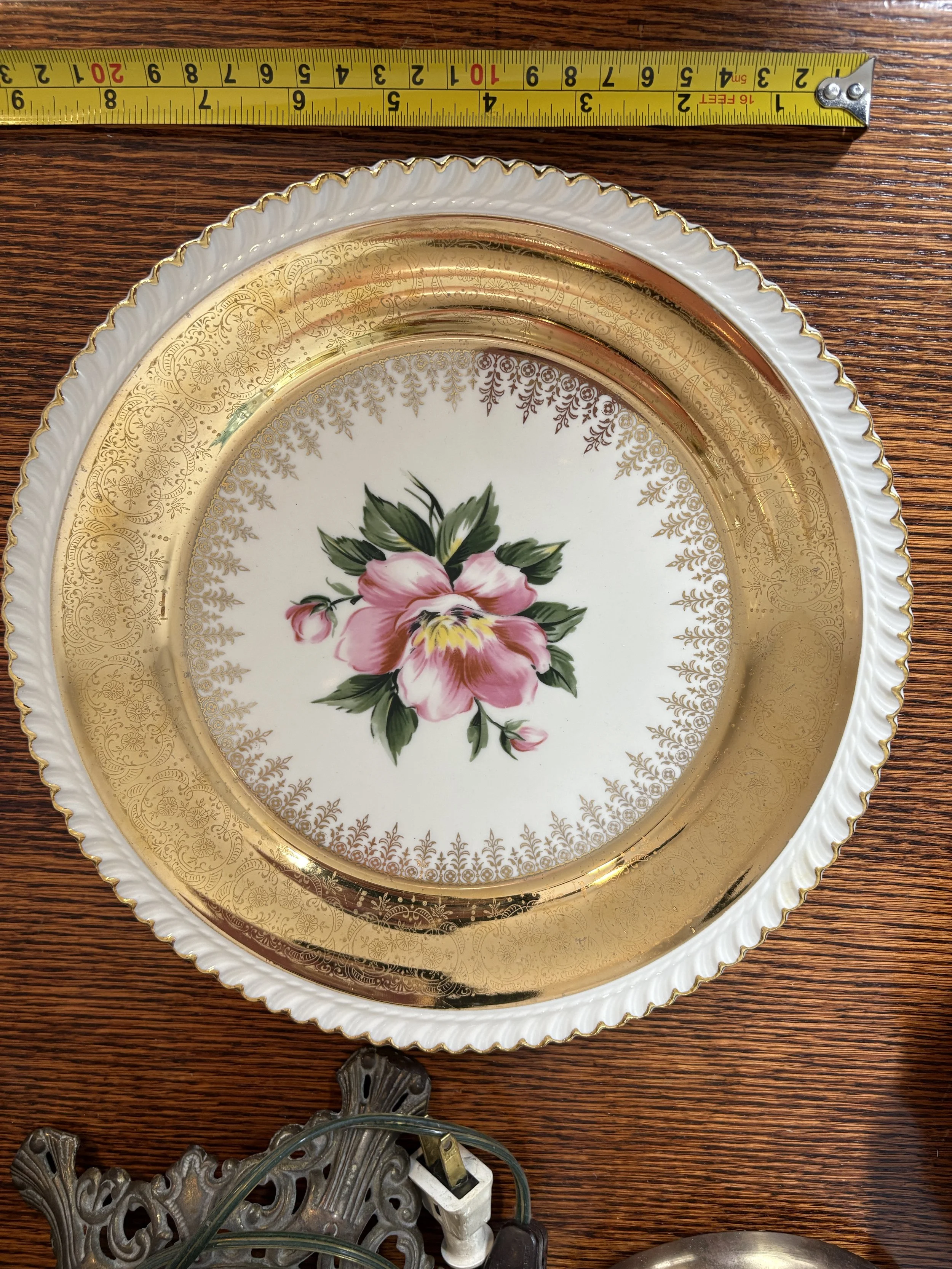 Floral Elegance China Plate