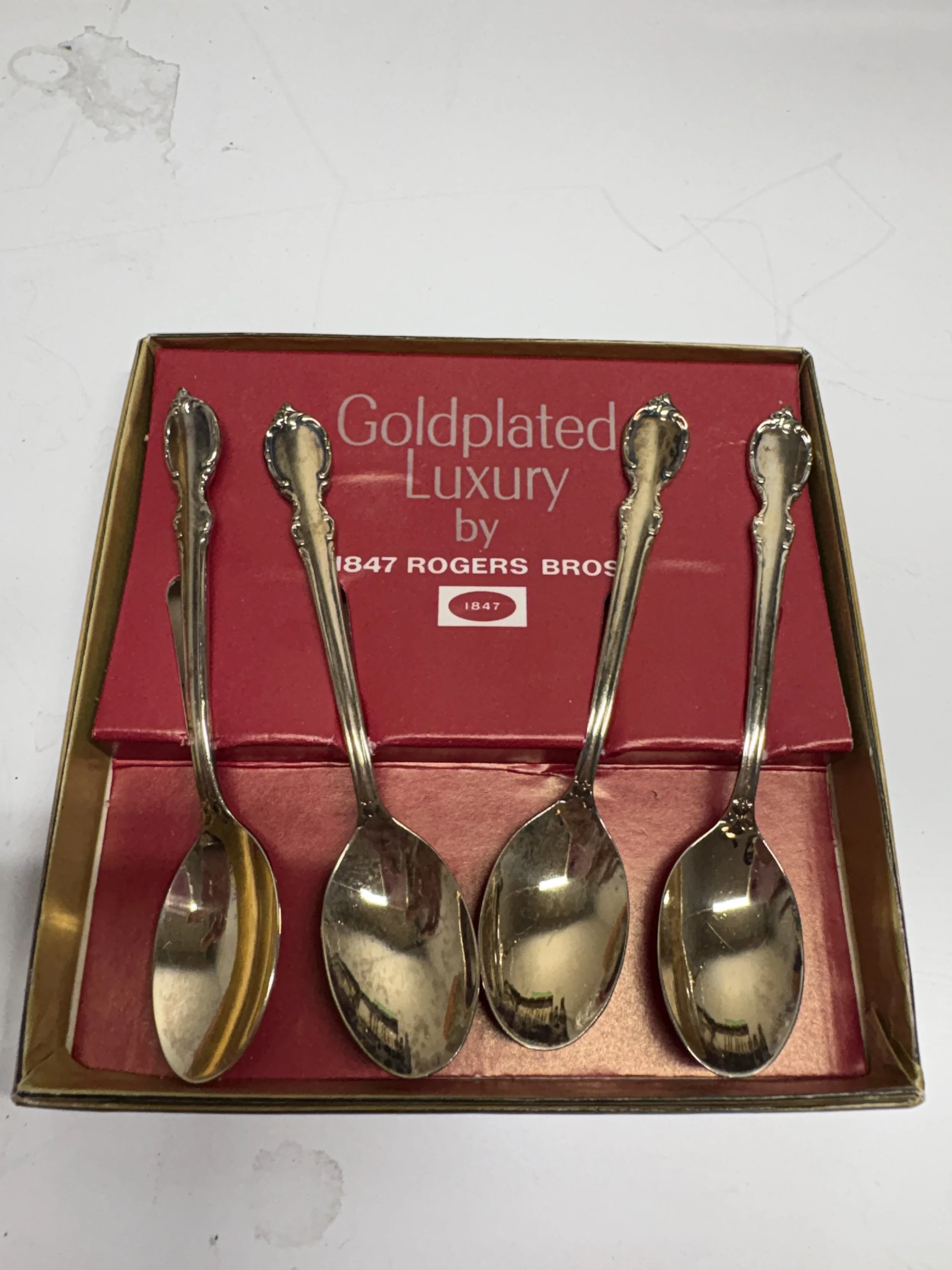 Gold-Plated Luxury Spoon Set by 1847 Rogers Bros