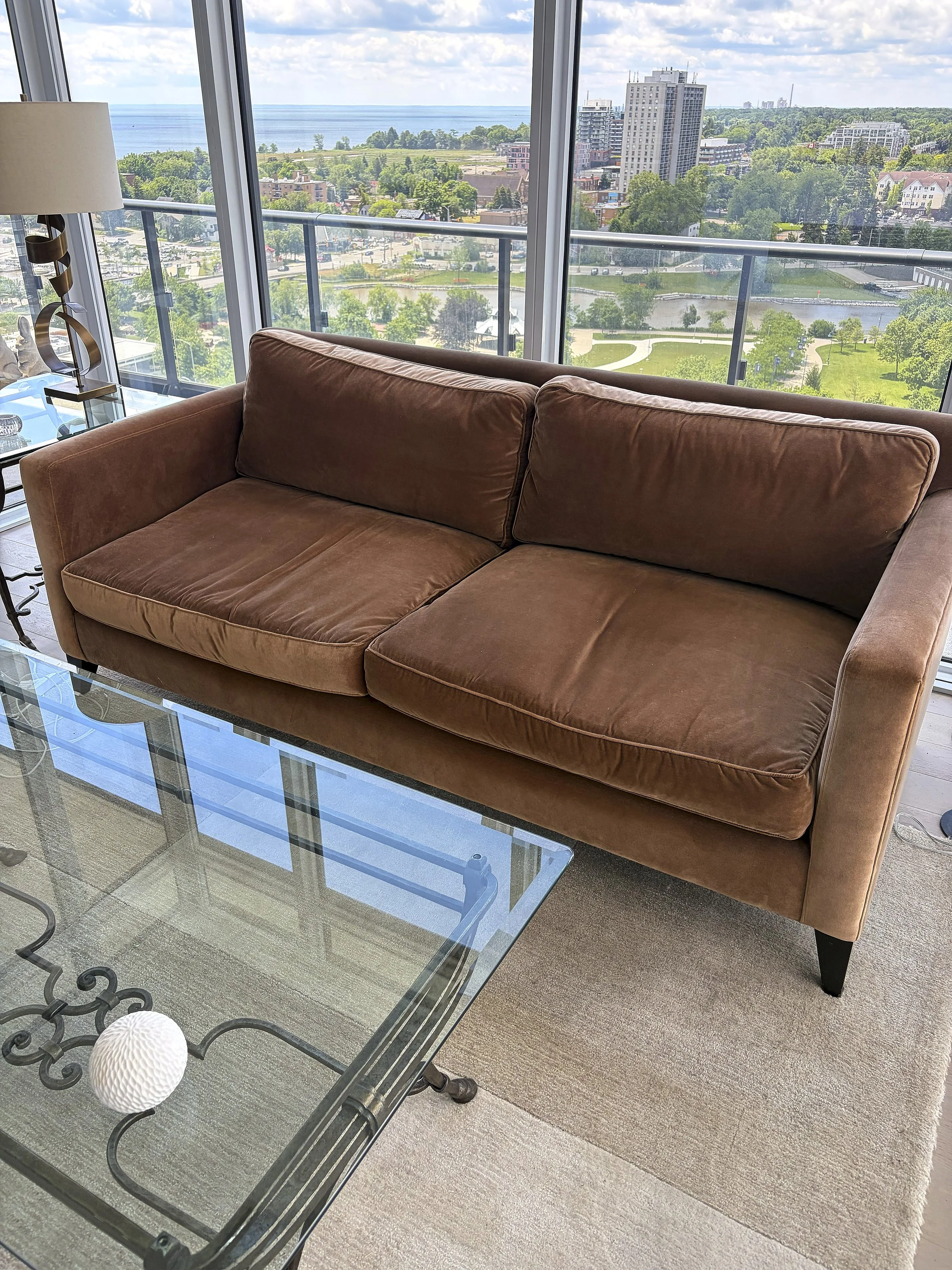 Montauk Bronze Rust Coloured Sofa