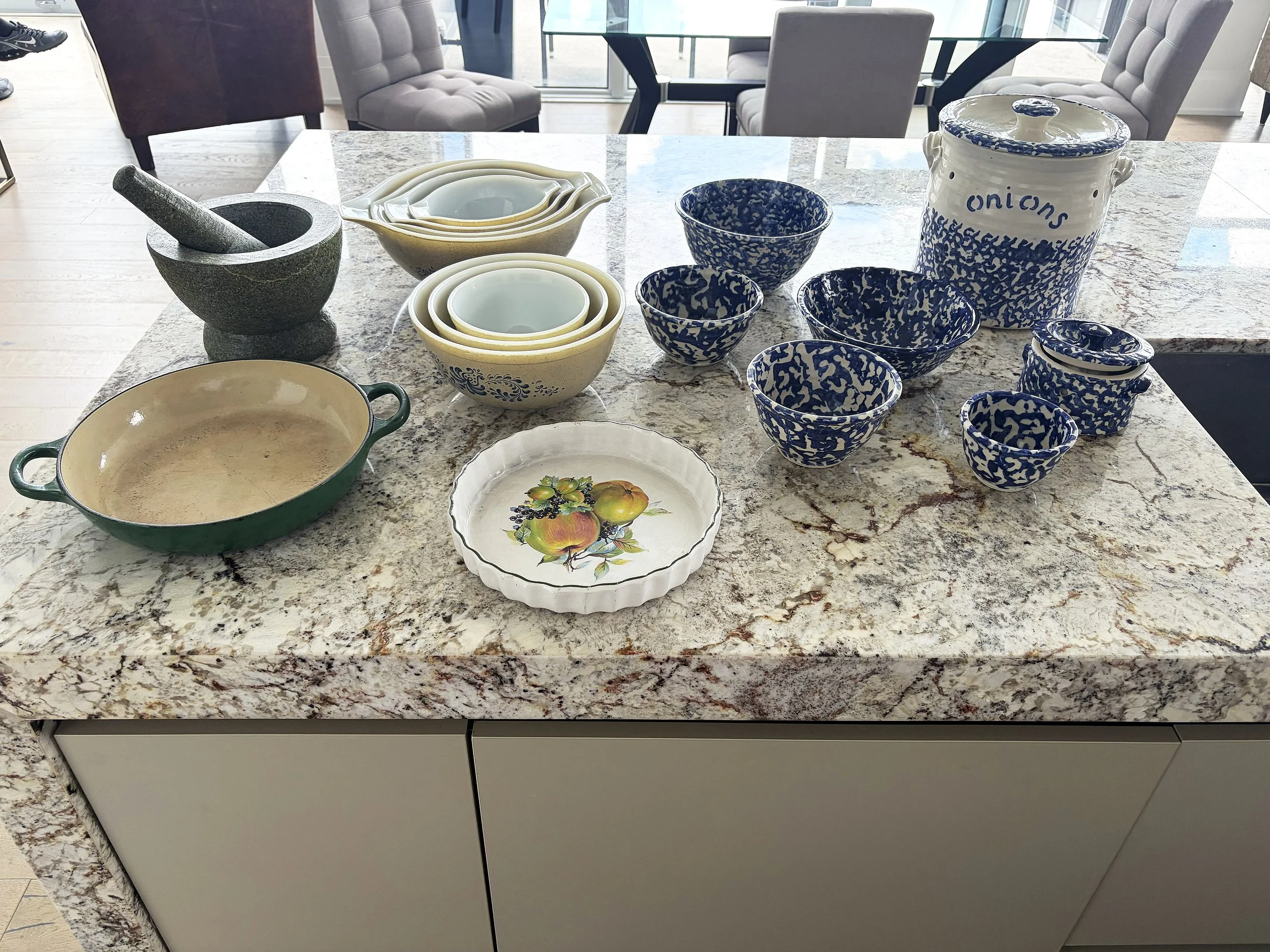 Group of Pottery & Home Goods