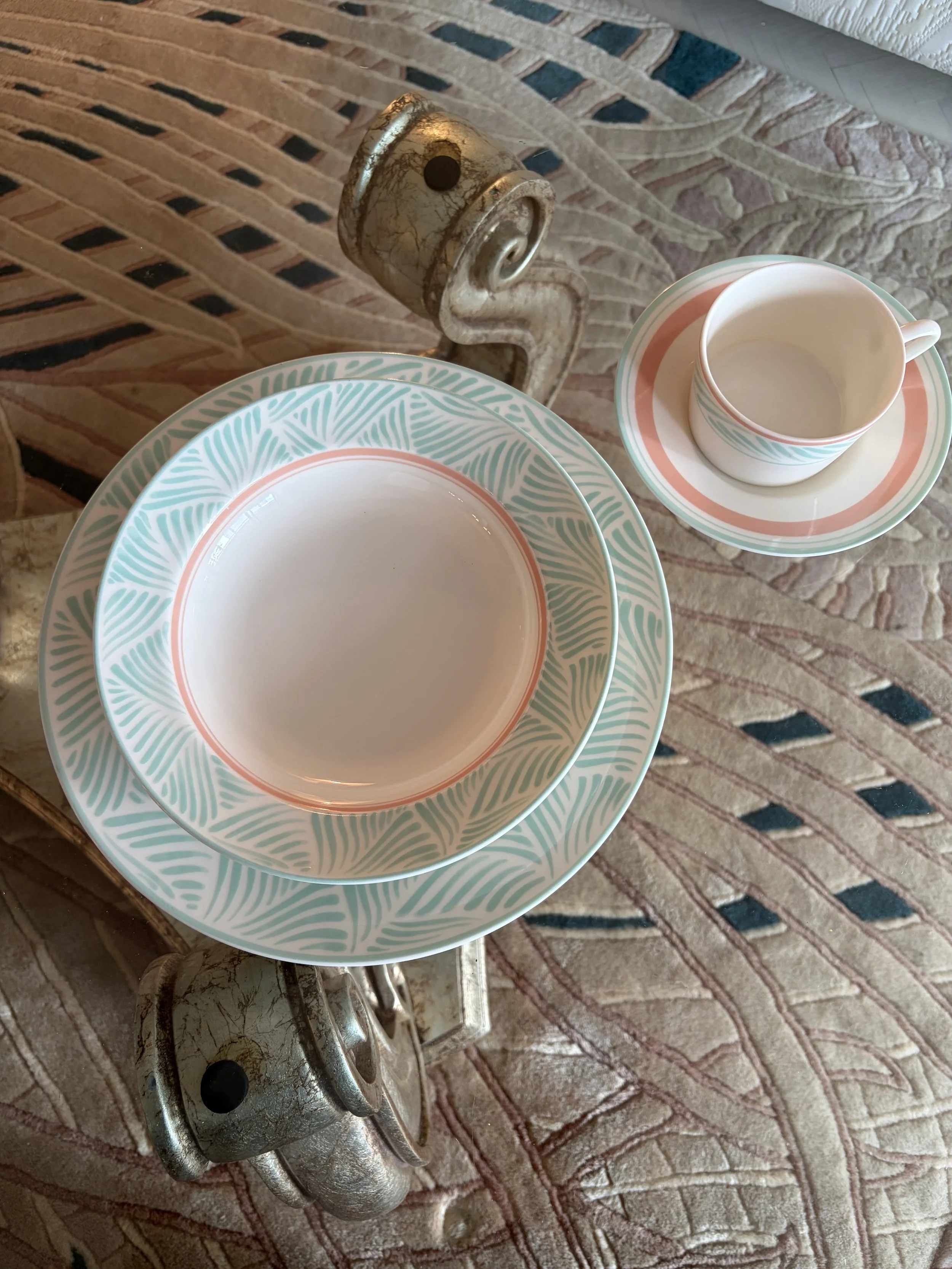 Sasaki “Palm Beach” Dish Ware Set