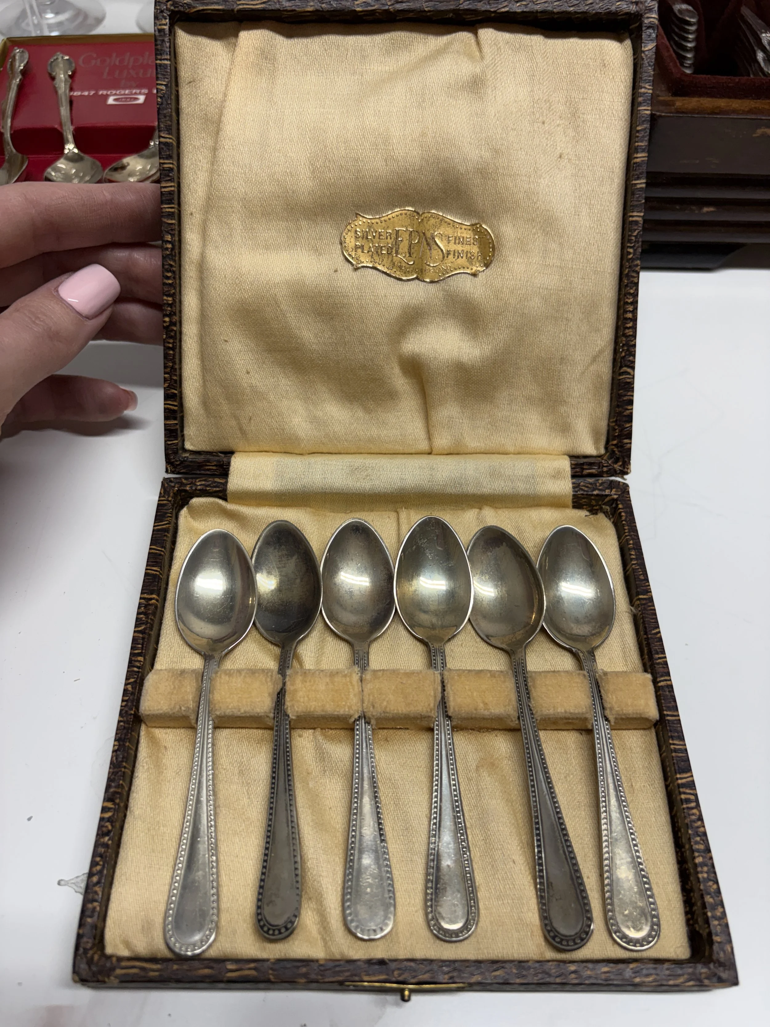 Vintage Silver-Plated Spoon Set