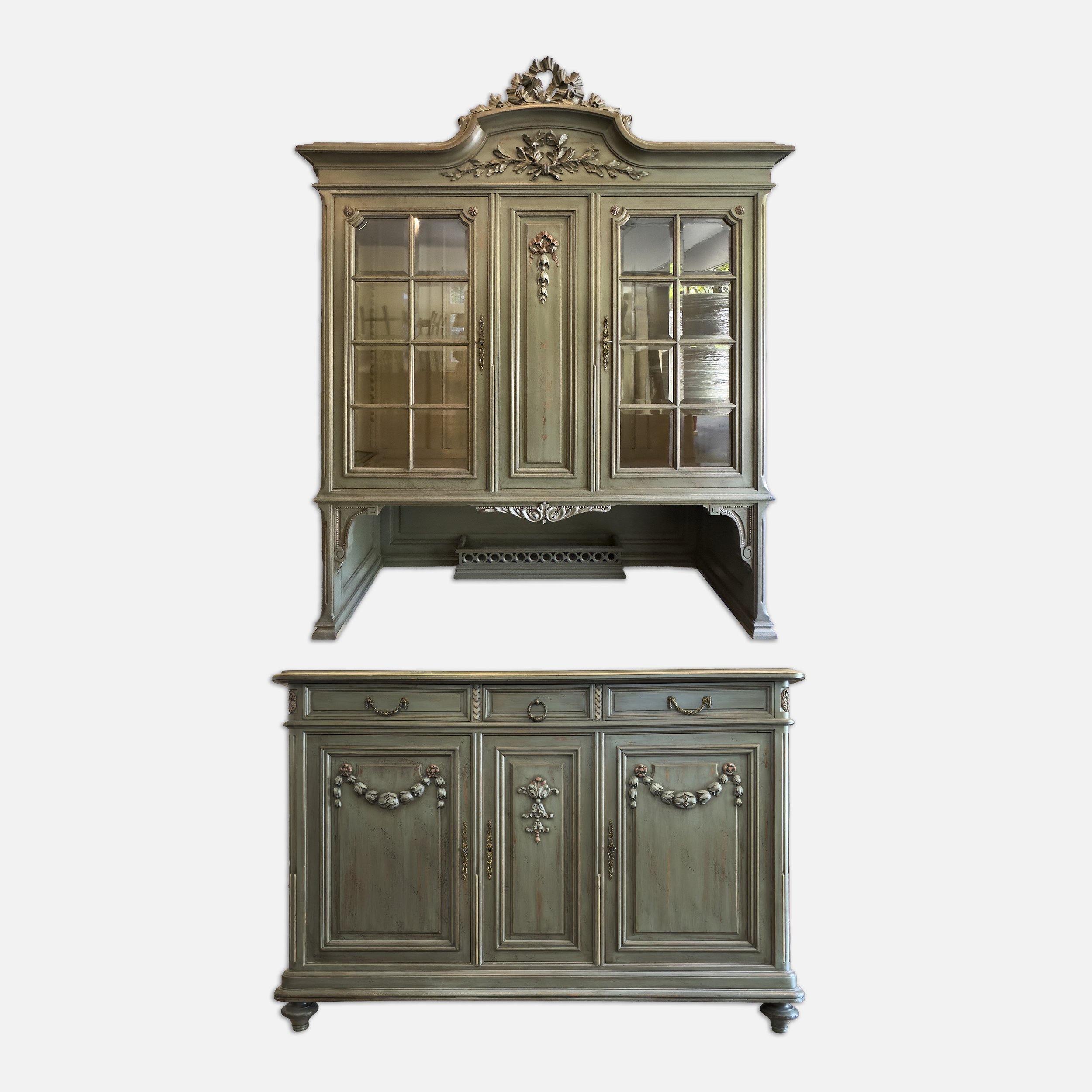 Glass Door Hutch