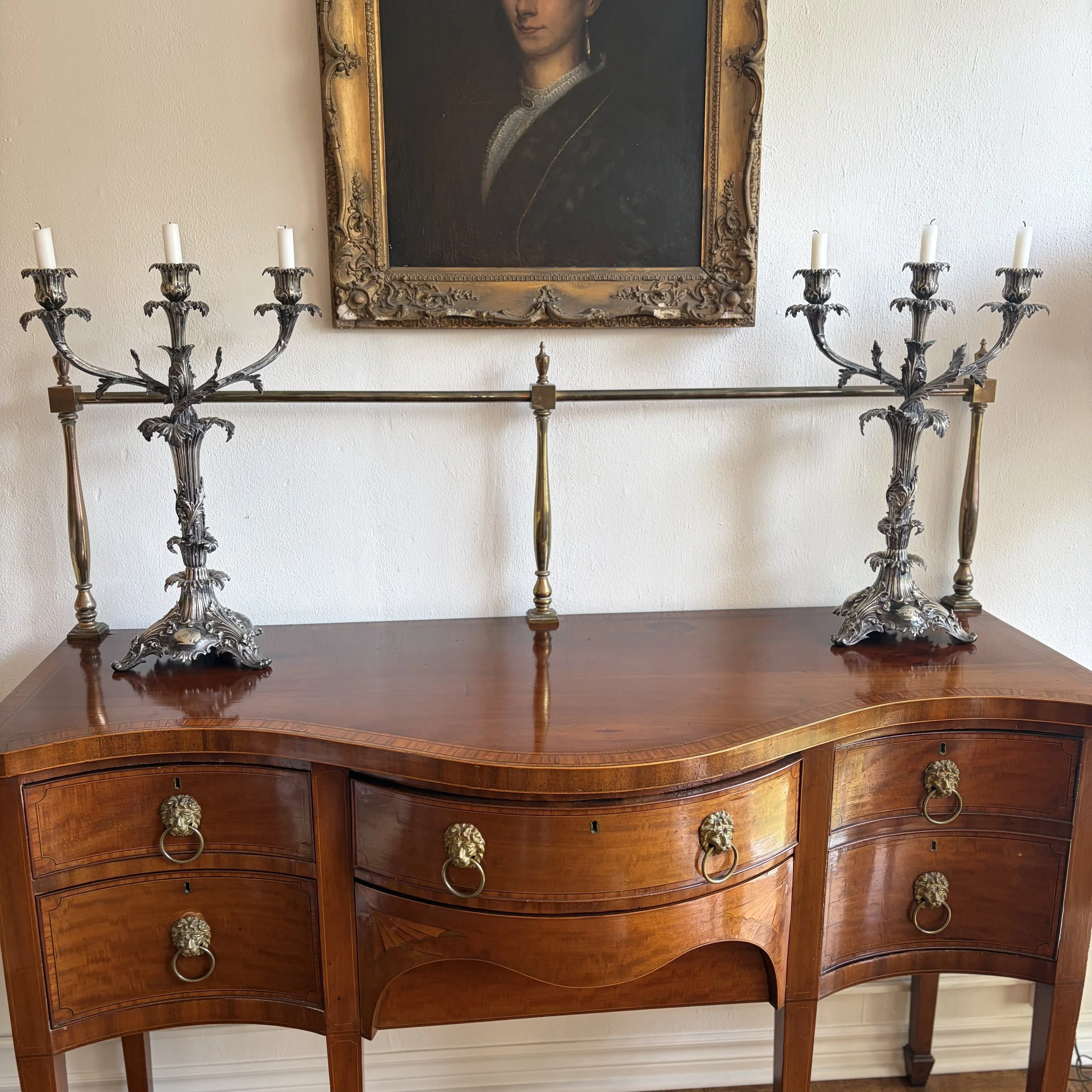 Pair of Rococo Style Candelabras