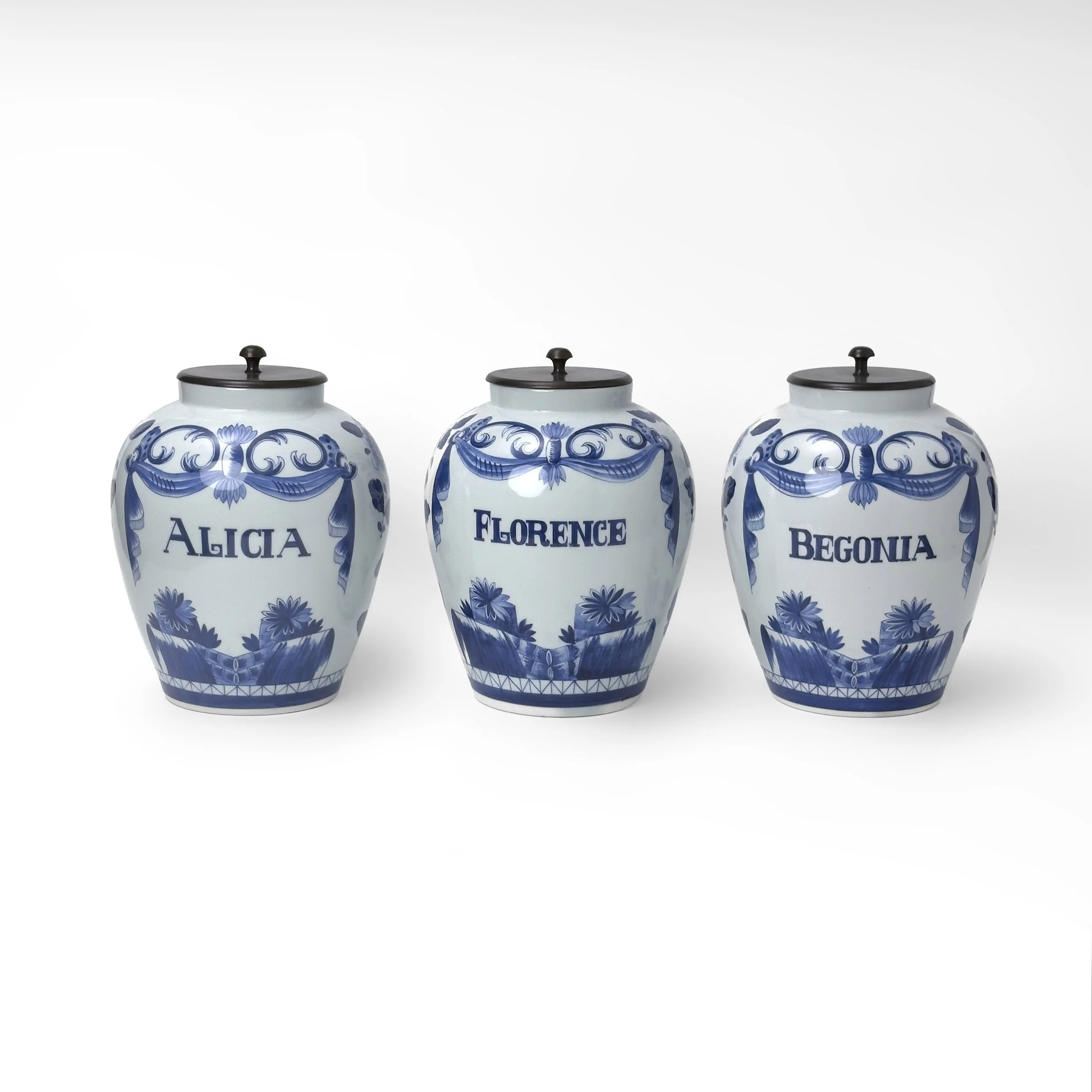 3 Piece Lidded Jar Set