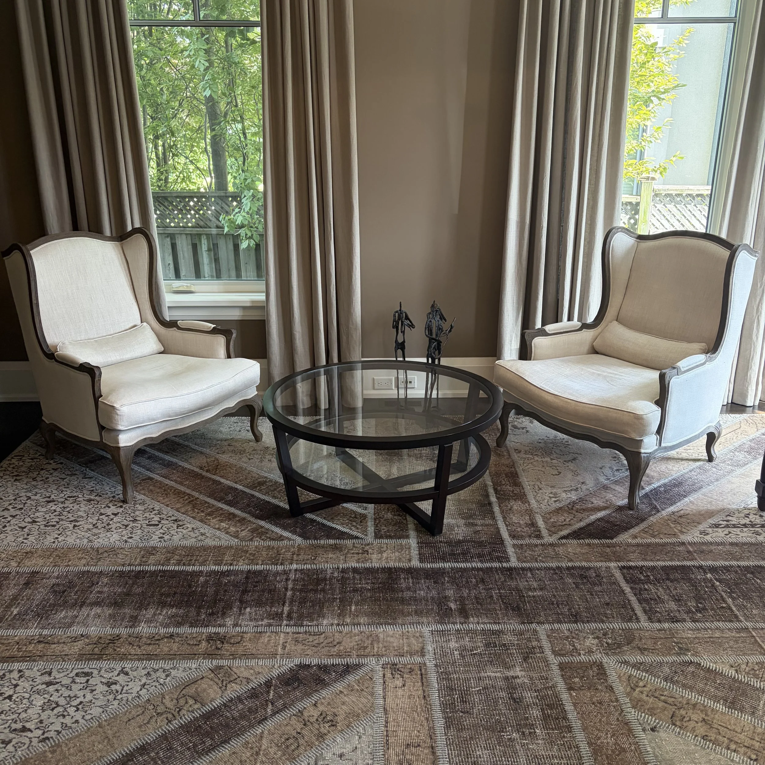 Pair of Restoration Hardware Arm Chairs