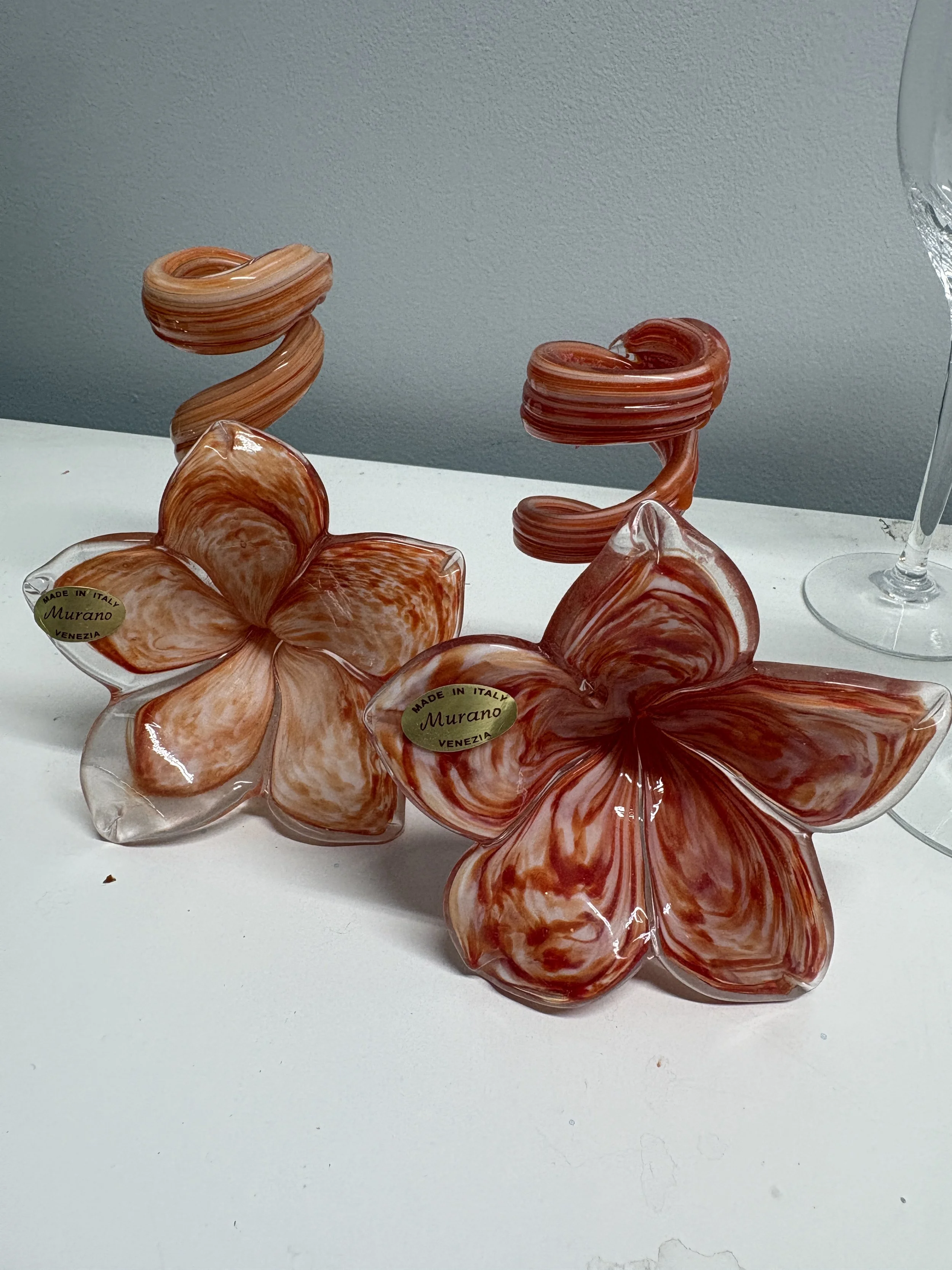 Murano Glass Candle Holders