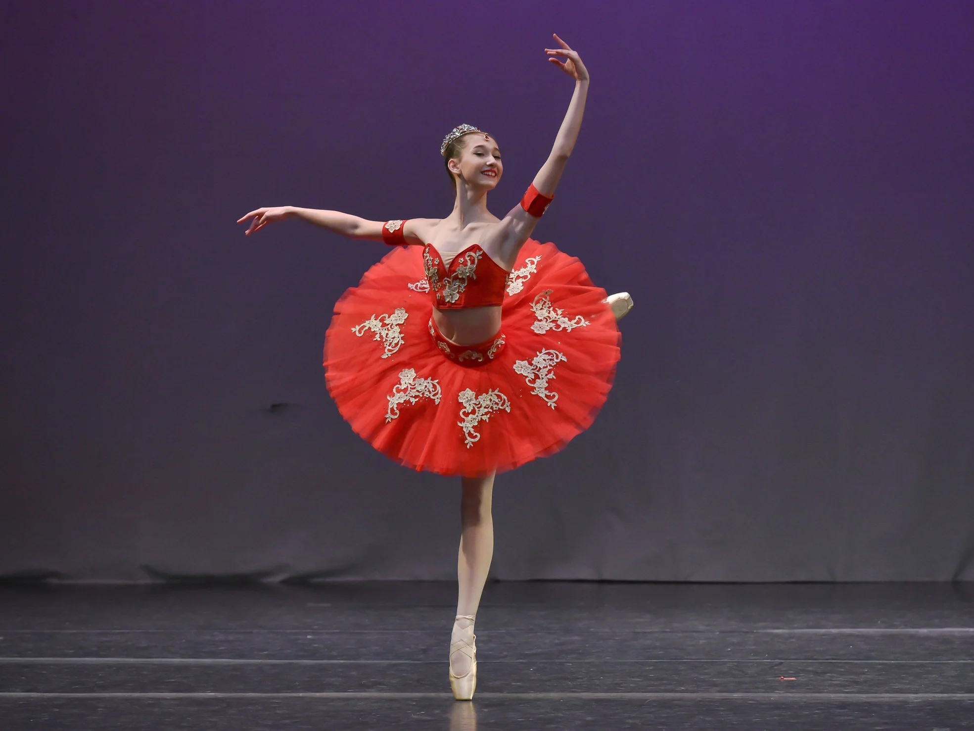 Mackenzie Kirsch is the first dancer from San Antonio to be selected to compete in the prestigious Prix de Lausanne competition in 2019. She was also one of only 10 American dancers to be selected. In addition, she and DCSA dancer Lucy Hassmann were personally invited to compete in the Vaganova Prix in 2018. Mackenzie has also been awarded 1st place in Classical categories at YAGP regional competitions.