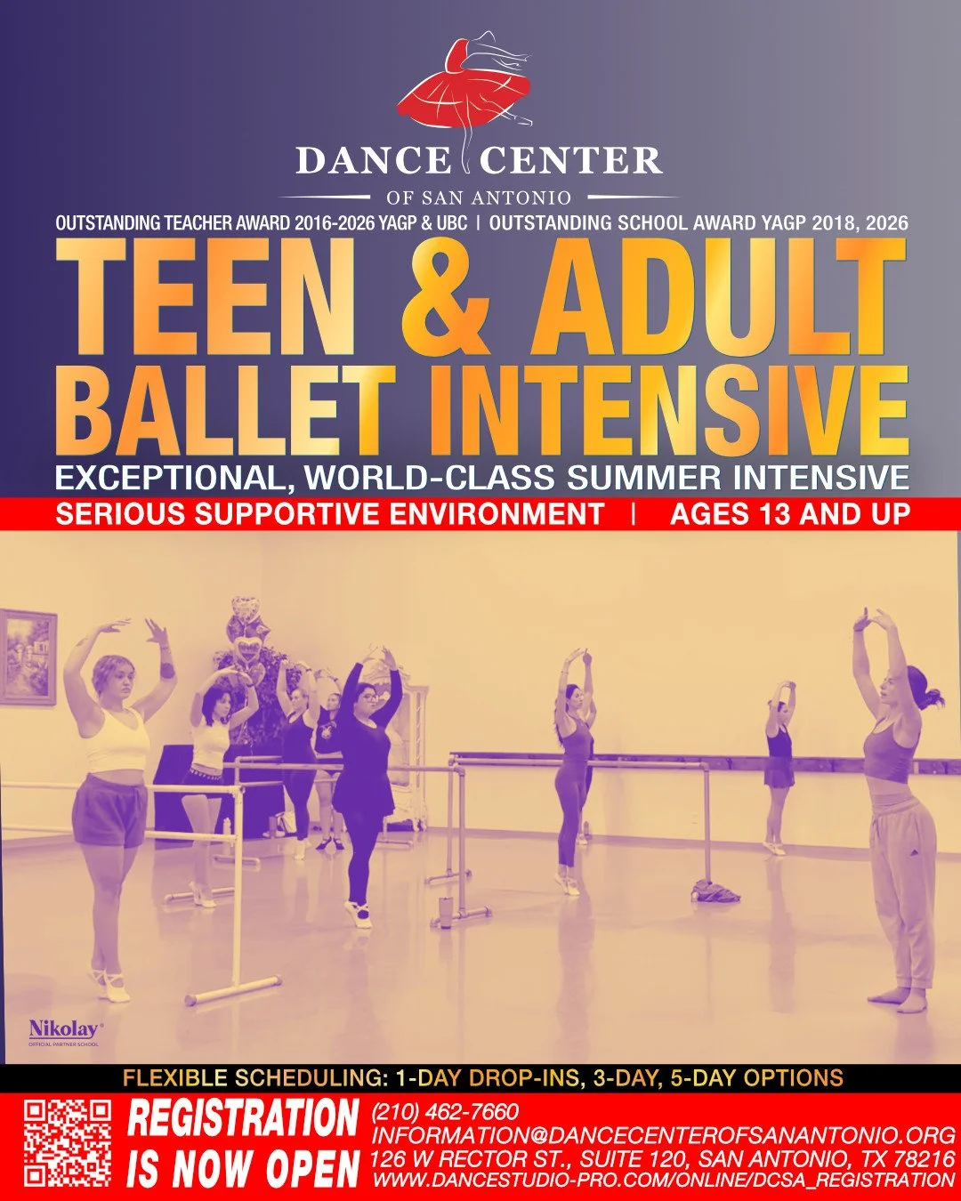 Teen &amp; Adult Ballet Intensive- Evening