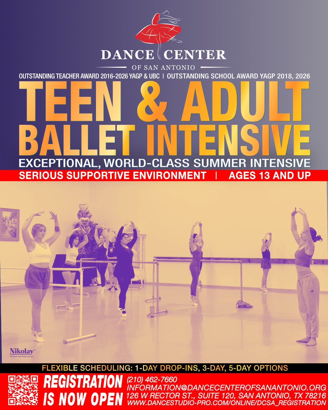 Teen &amp; Adult Ballet Intensive- Evening