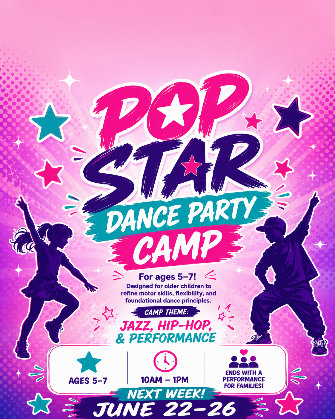 Pop Star Dance Party Camp