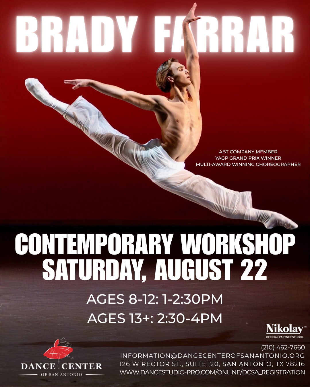 Contemporary Workshop with Brady Farrar