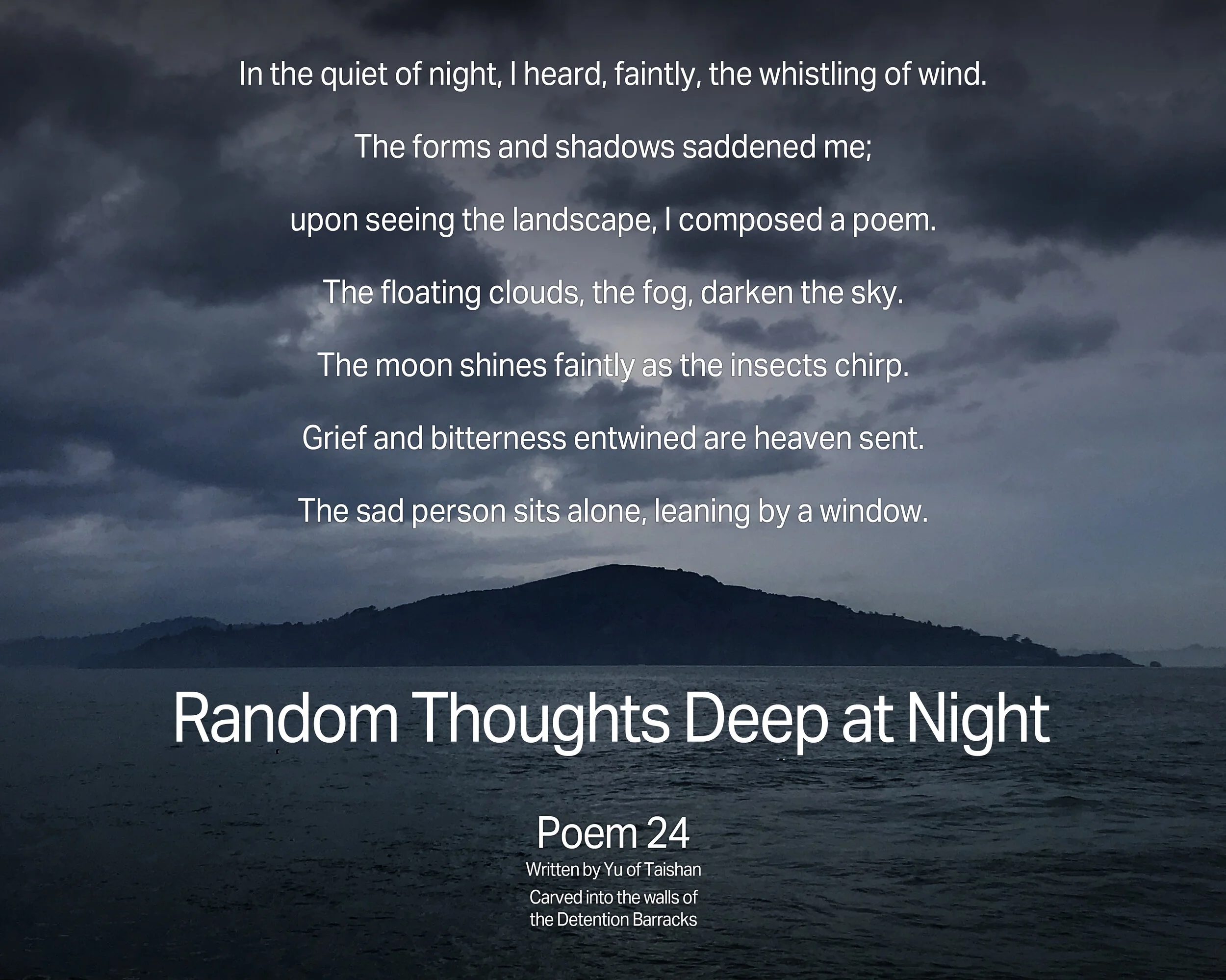 VOR Chinese Poetry | Angel Island Immigration Station - San Francisco