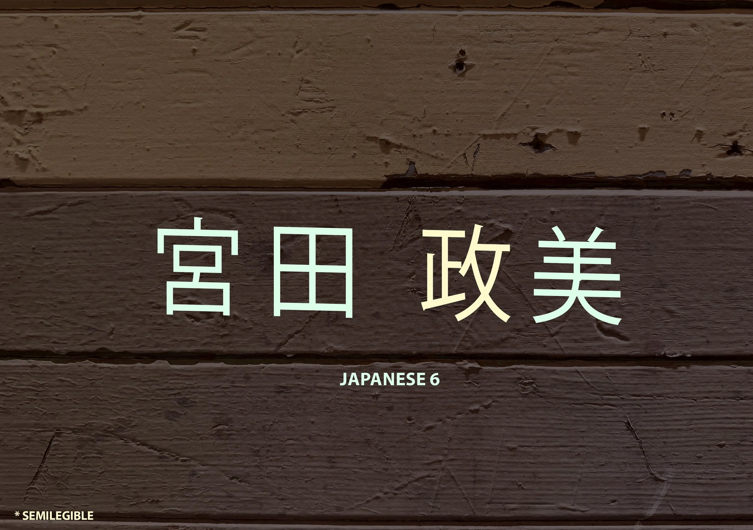 Japanese 6