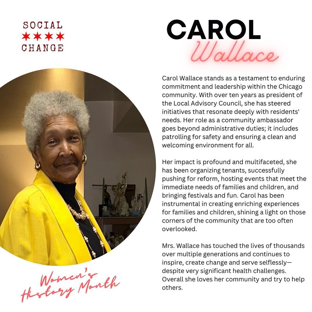 🩷Carol Wallace: A Beacon of Community Spirit and Leadership. Celebrating a Legacy of Local Empowerment During Women&rsquo;s History Month.