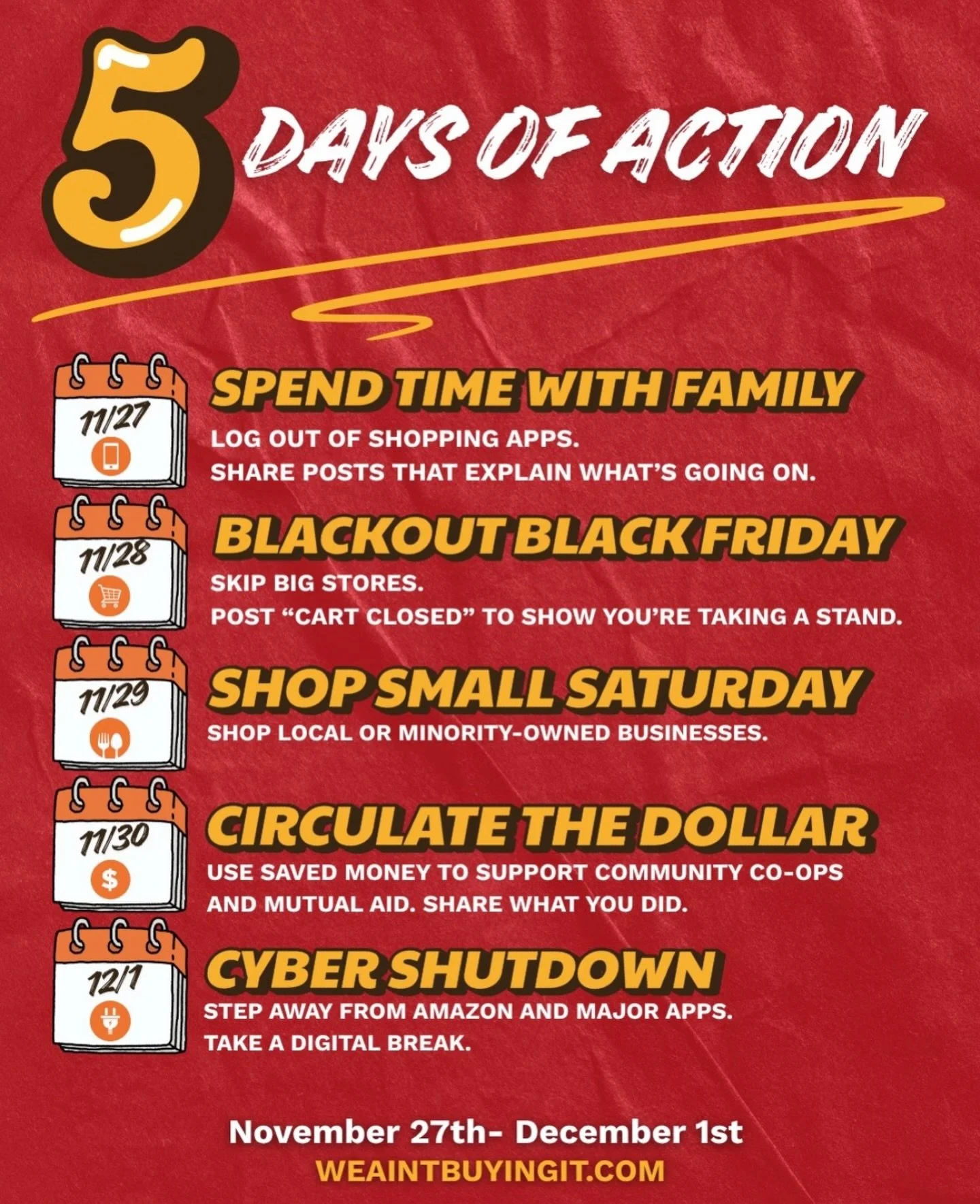 This week, we&rsquo;re joining our partners at Black Voters Matter in choosing intention over impulse. From Thanksgiving through Cyber Monday, we&rsquo;re taking five days to step back, honor our communities, and redirect our power where it actually 