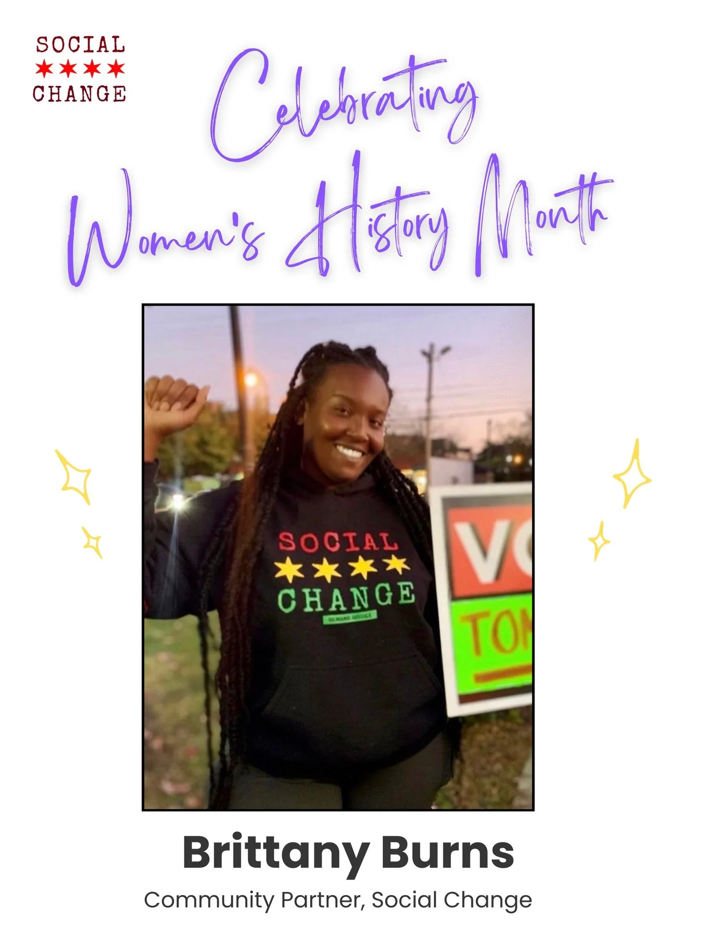 Today we&rsquo;re highlighting our community partner Brittany Burns @officialbrittanyburns for Women&rsquo;s History Month, a civil and social rights advocate dedicated to protecting families and strengthening communities.

Brittany is the founder of