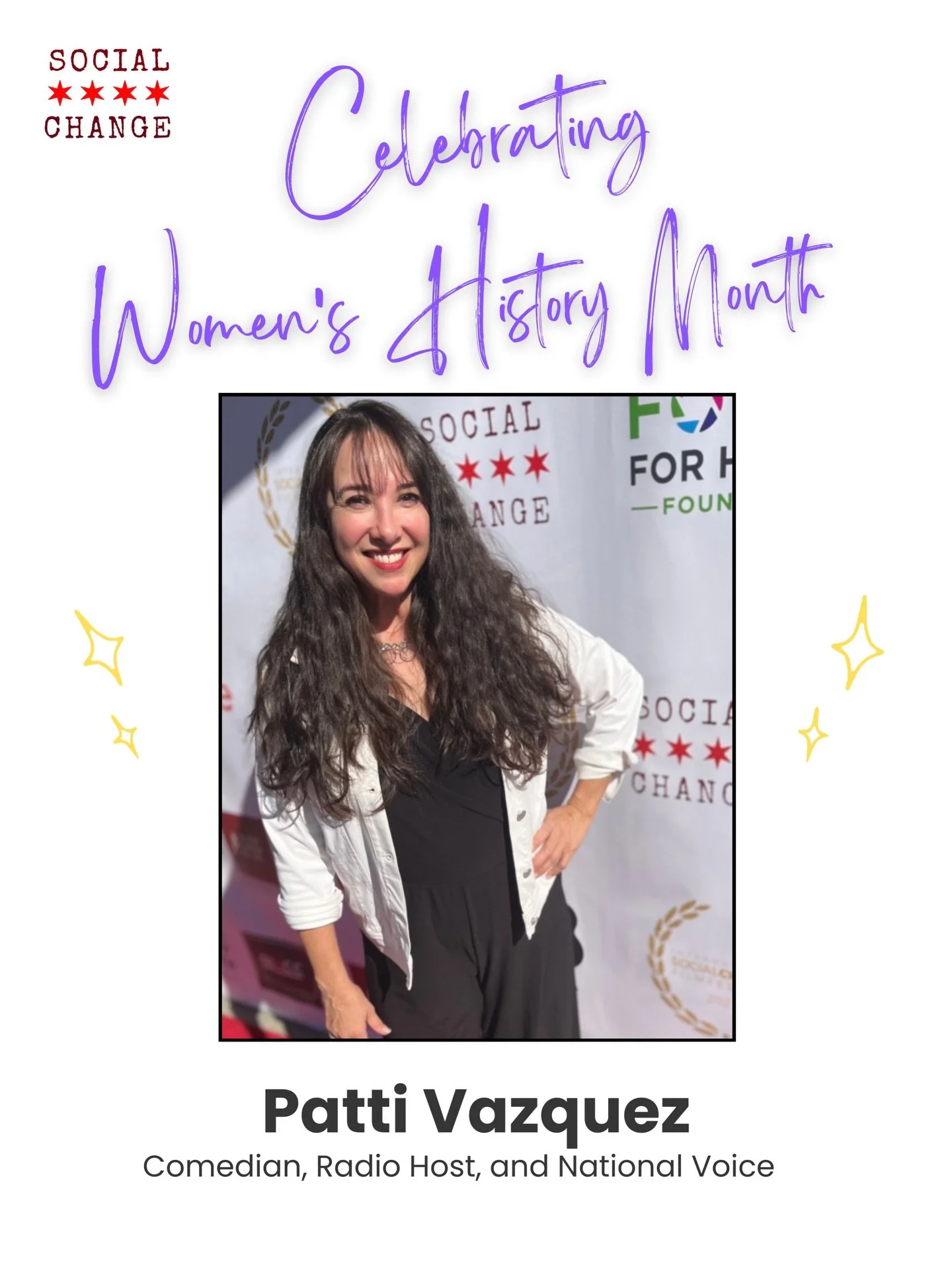 Spotlighting Patti Vazquez this Women&rsquo;s History Month :Chicago&rsquo;s own Patti Vasquez has spent her career proving that humor can be powerful and that a microphone can be a tool for truth.

As a comedian, writer, and radio host, Patti has bu