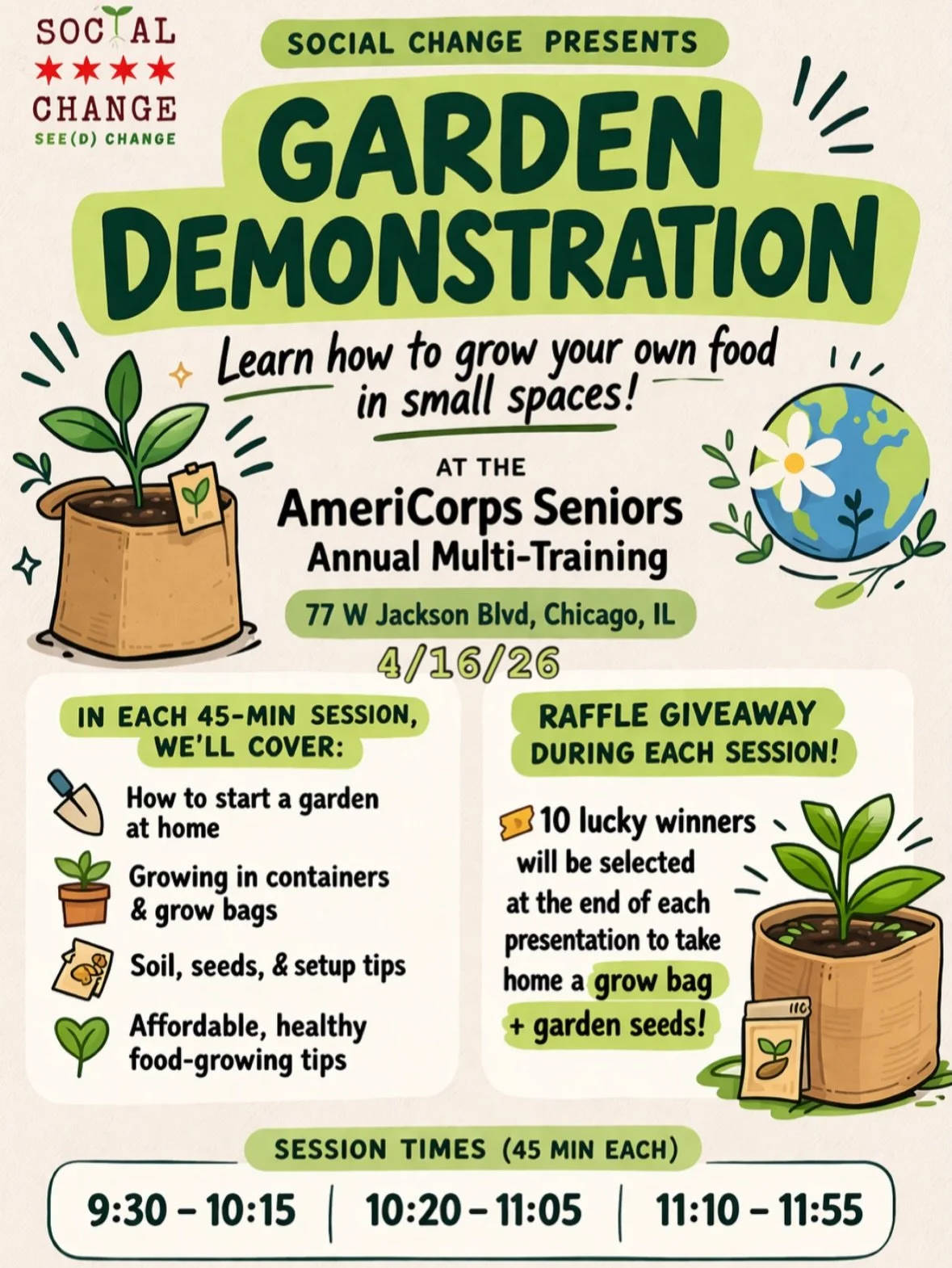We&rsquo;re excited to be part of this year&rsquo;s AmeriCorps Seniors Annual Multi-Training on Thursday, April 16 🌱

This one is for seniors in the Foster Grandparent Program. We&rsquo;ll be sharing what we&rsquo;re building through the Social Chan