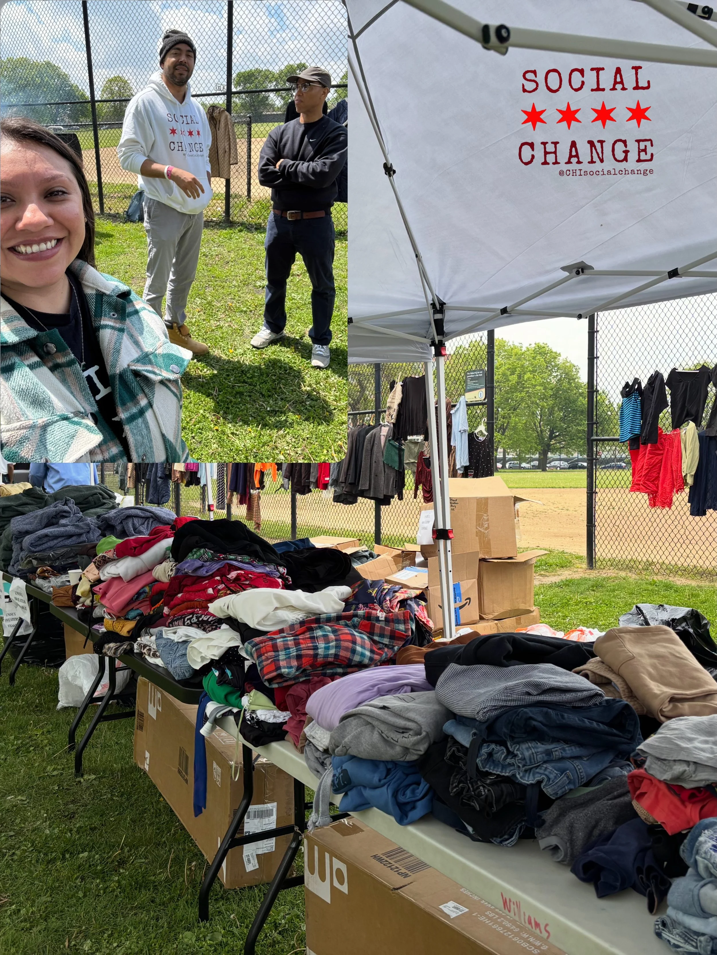 Shout out to our Outreach Director Mari @only1maribody for leading and running last Friday&rsquo;s free clothes pop up and community giveaway for families on the South Side ❤️ 

Because of her work and the support of our volunteers and partners from 