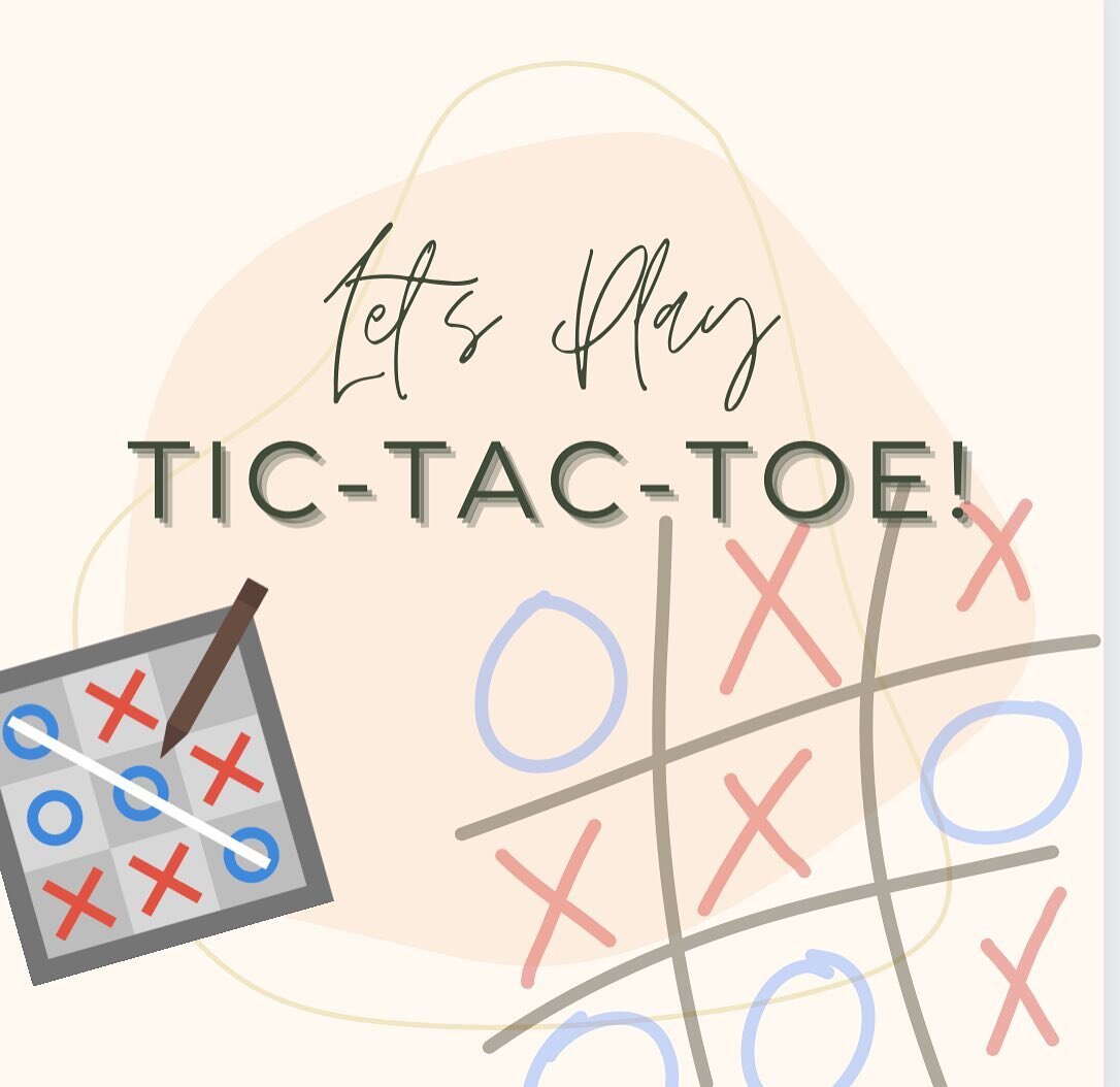 Join us this Sunday to play a group game of tic-tac-toe!